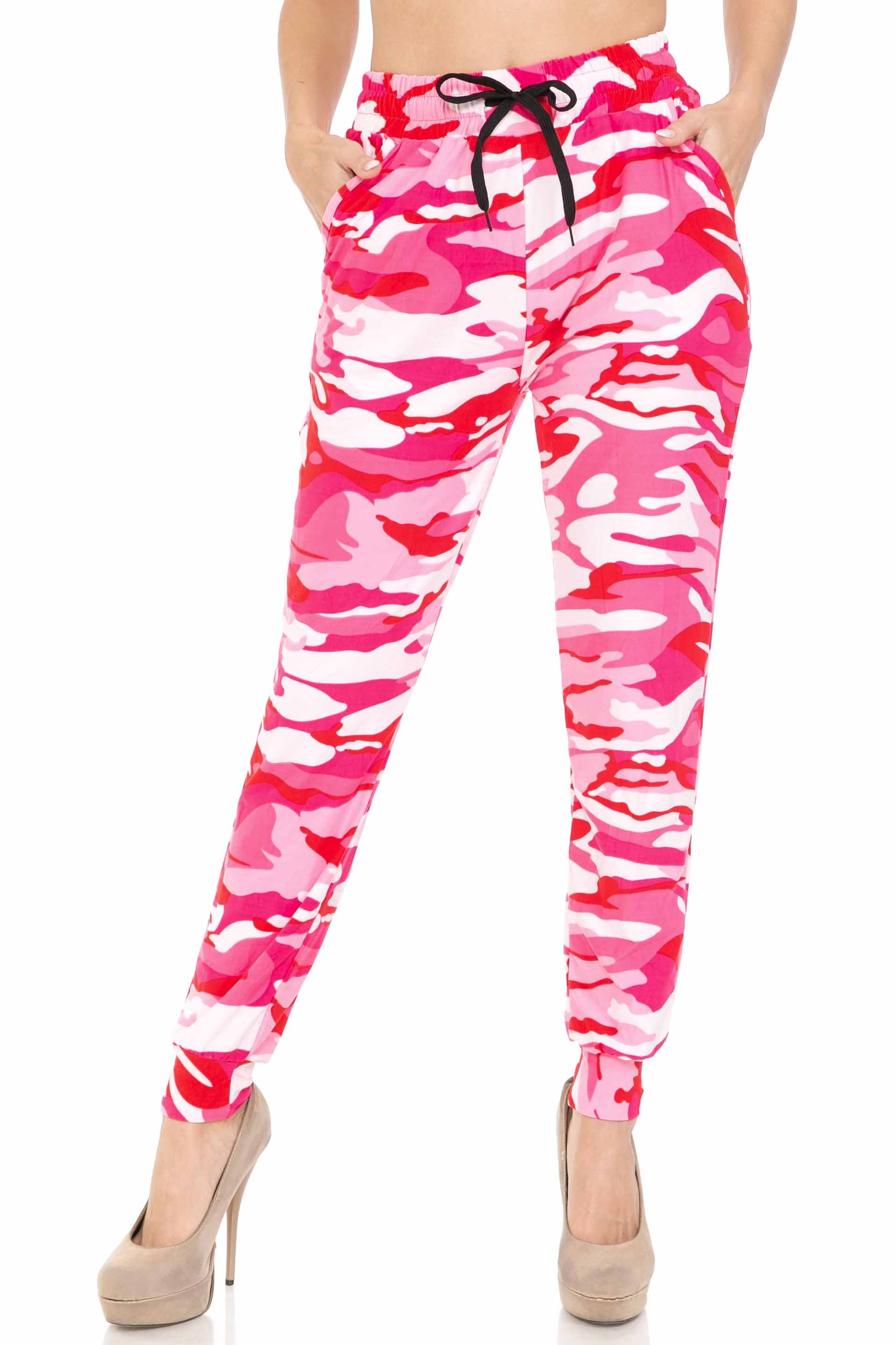 Buttery Smooth Pink Camouflage Joggers - EEVEE