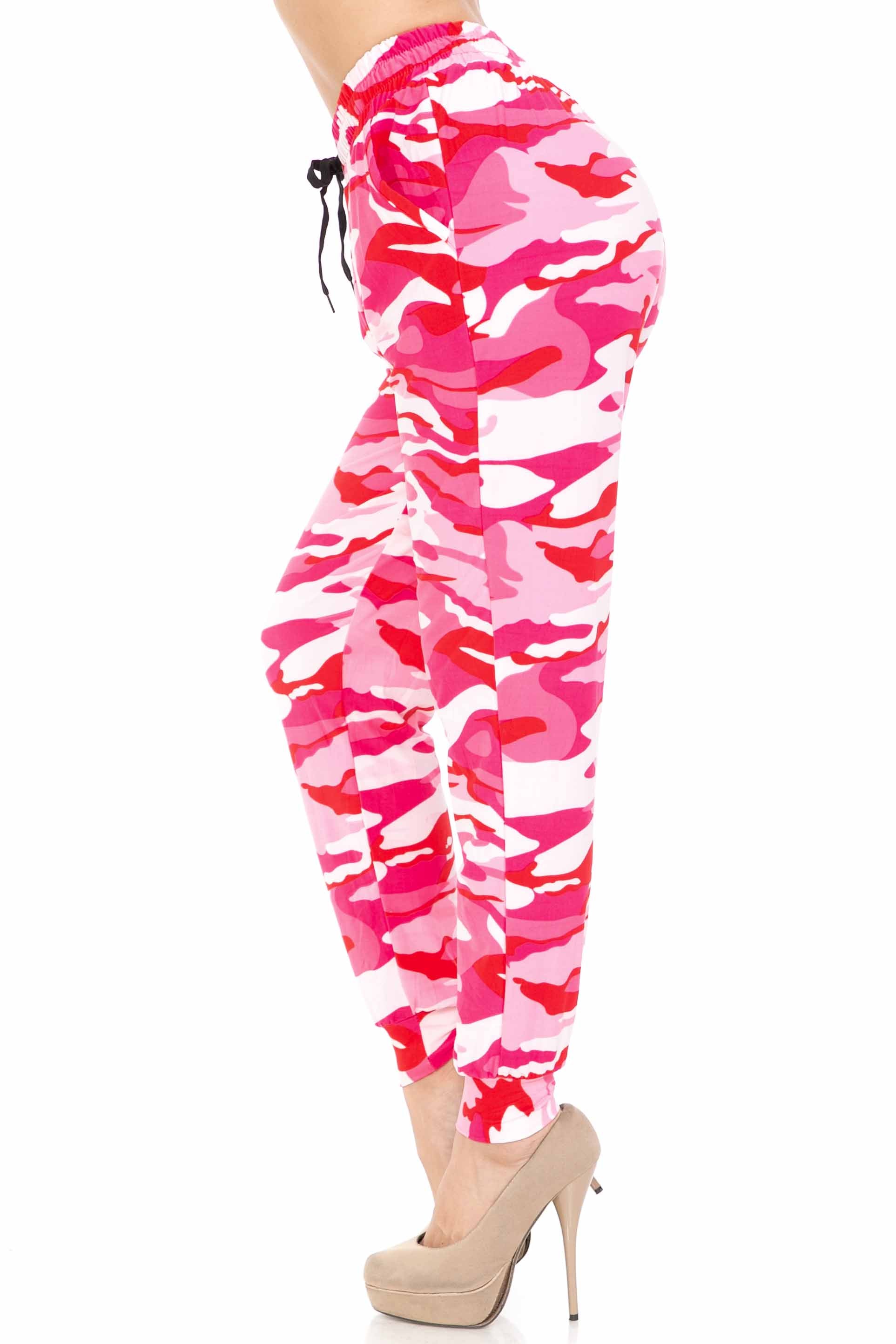 Buttery Smooth Pink Camouflage Joggers - EEVEE