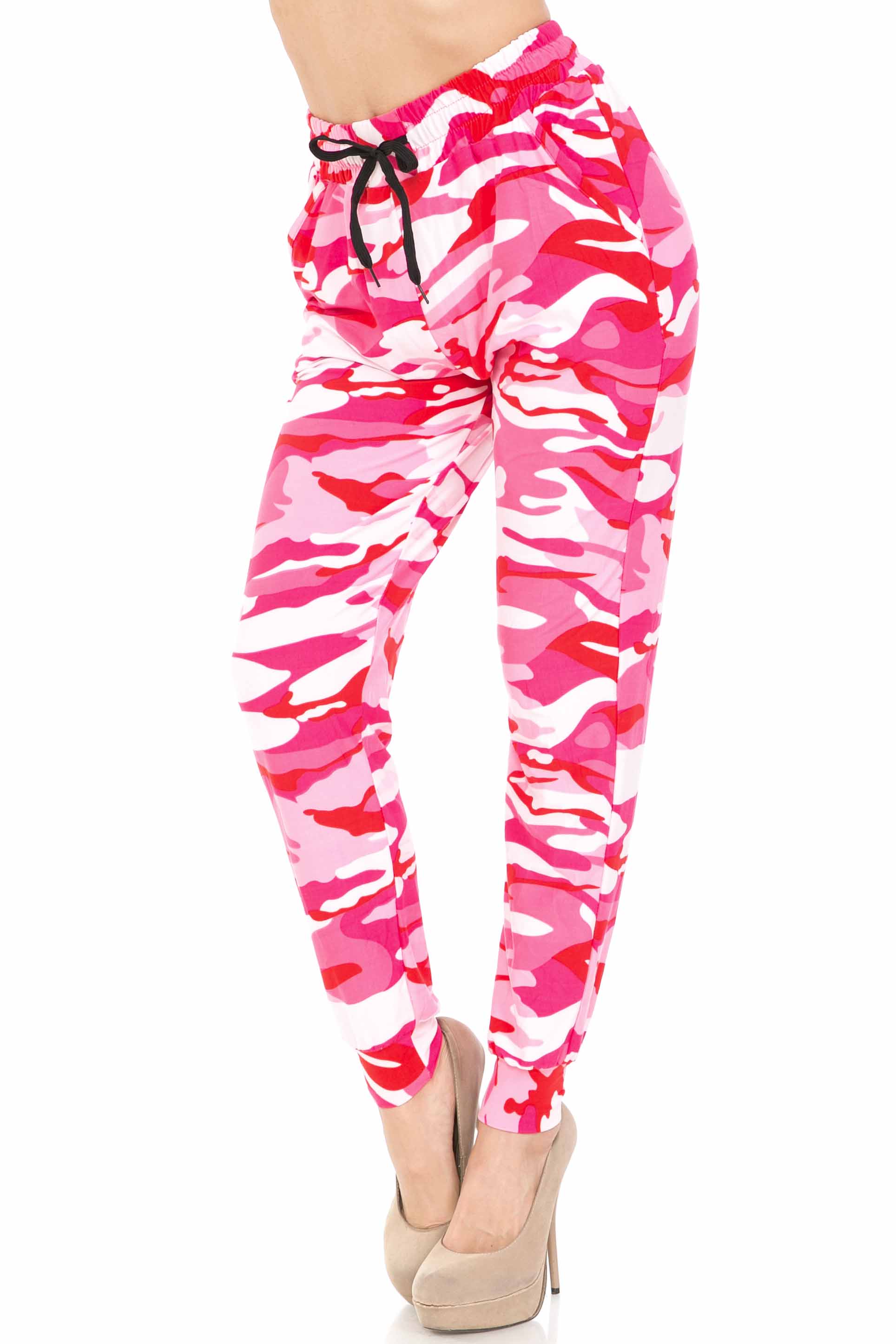 Buttery Smooth Pink Camouflage Joggers - EEVEE