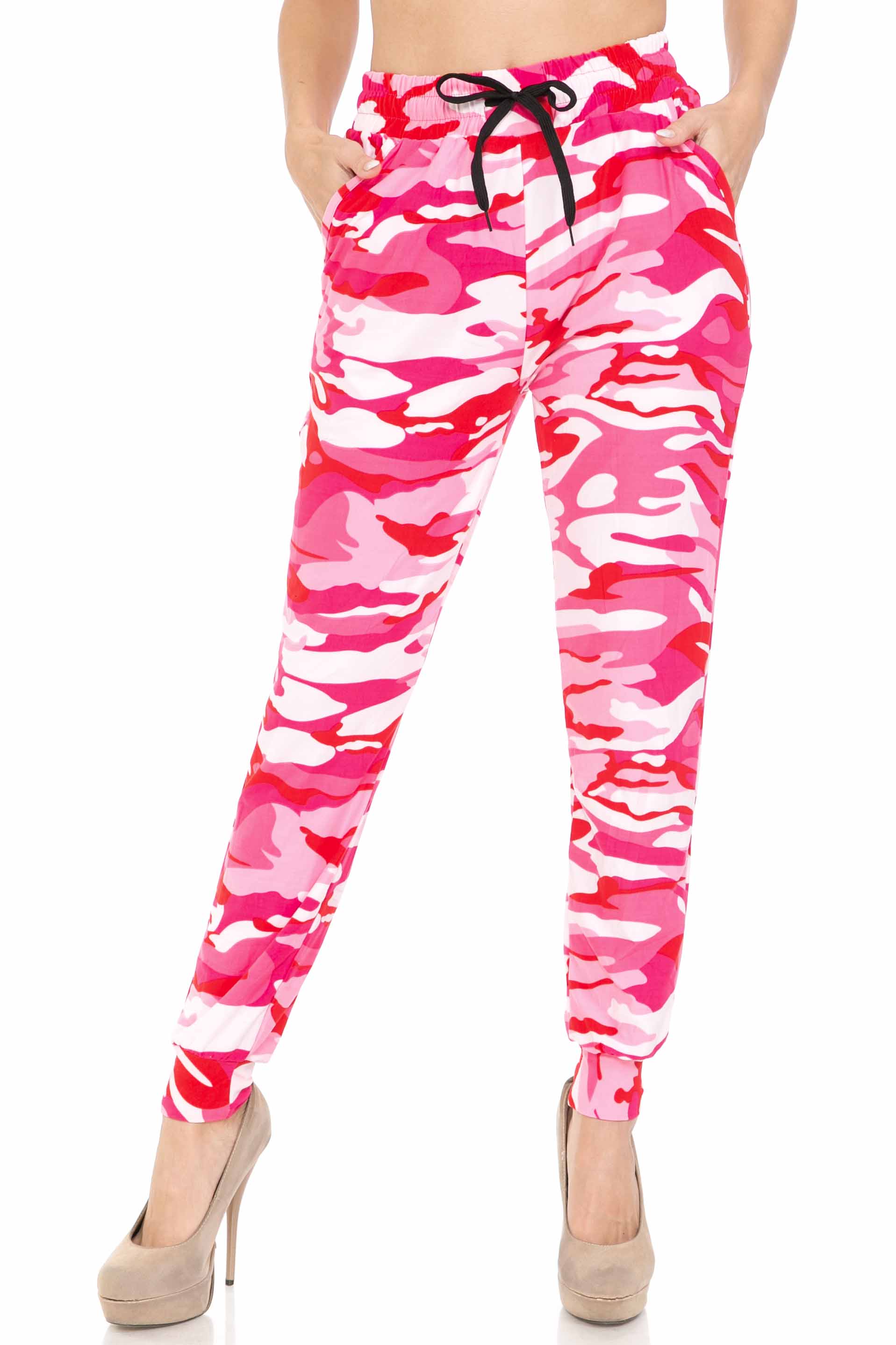 Buttery Smooth Pink Camouflage Joggers - EEVEE