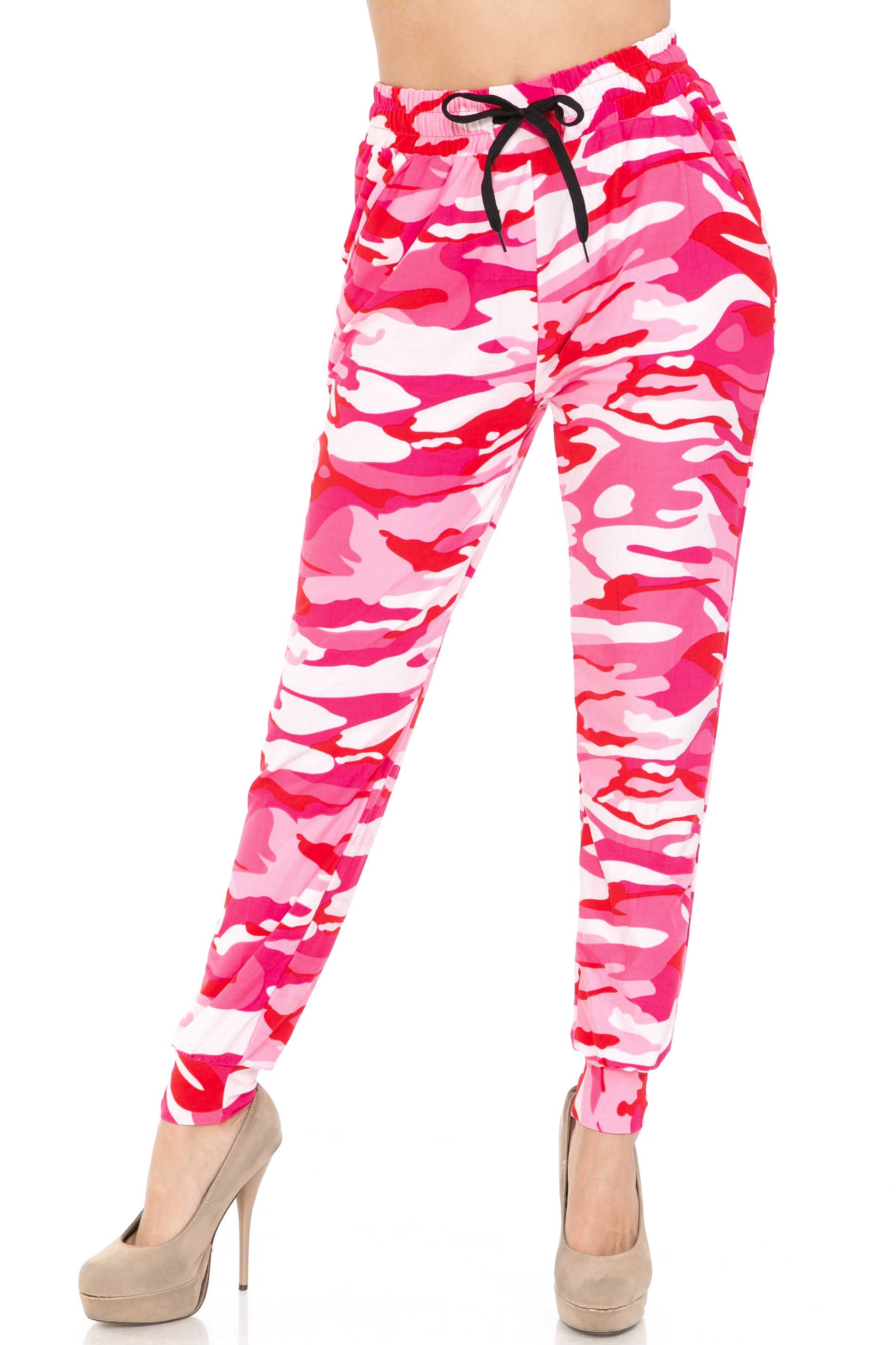 Buttery Smooth Pink Camouflage Joggers - EEVEE