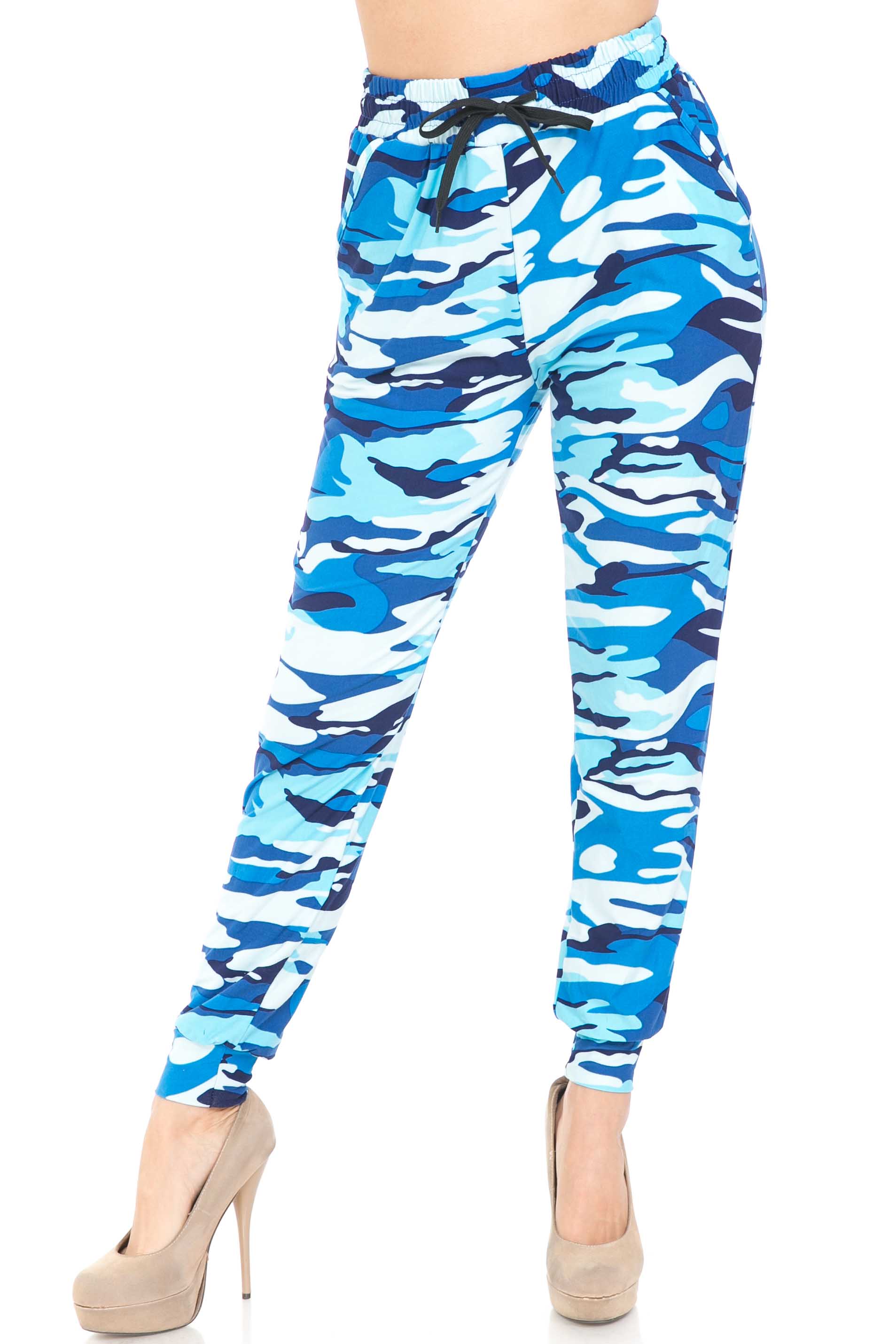 Buttery Smooth Blue Camouflage Joggers - EEVEE