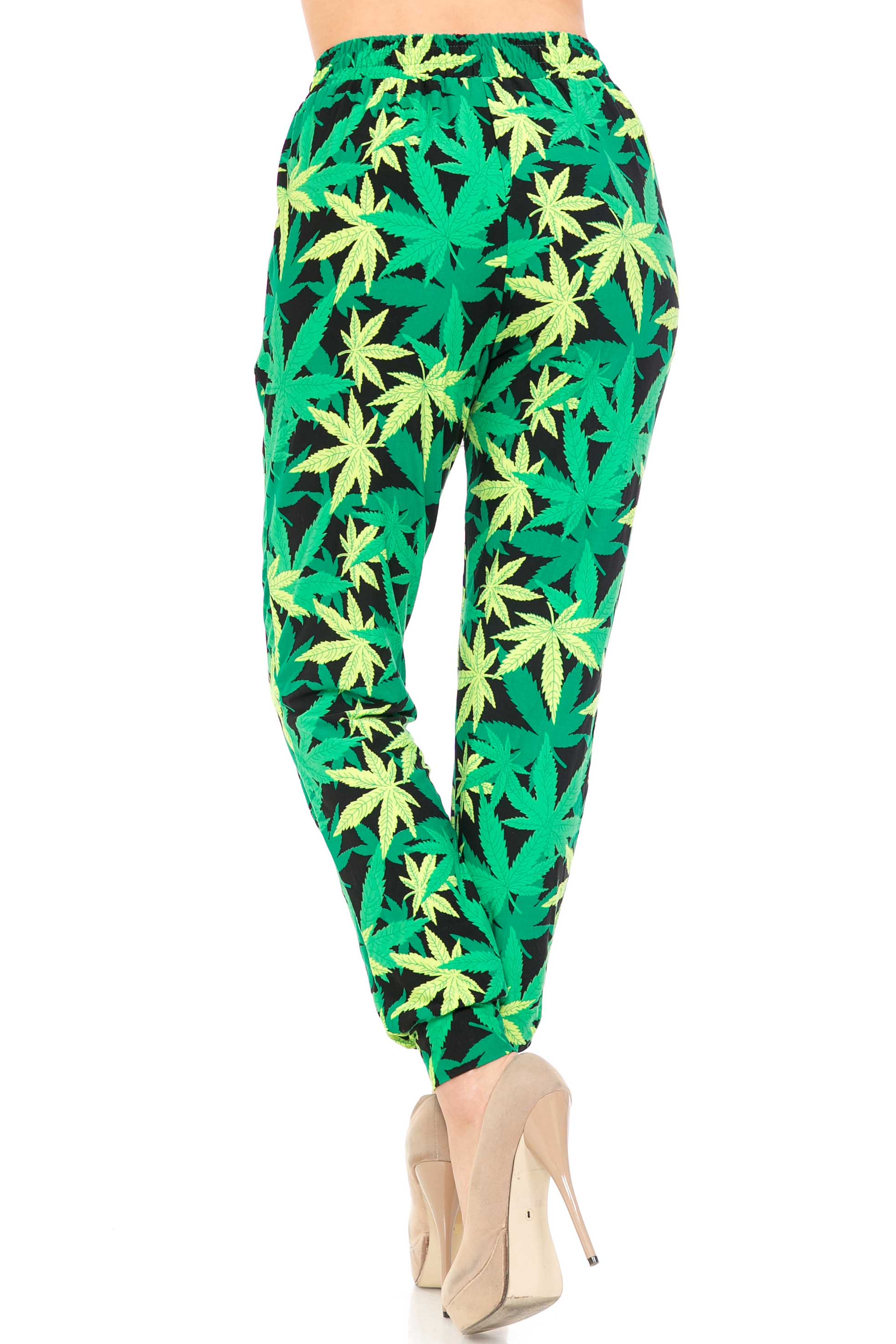 Buttery Smooth Cannabis Green Marijuana Joggers