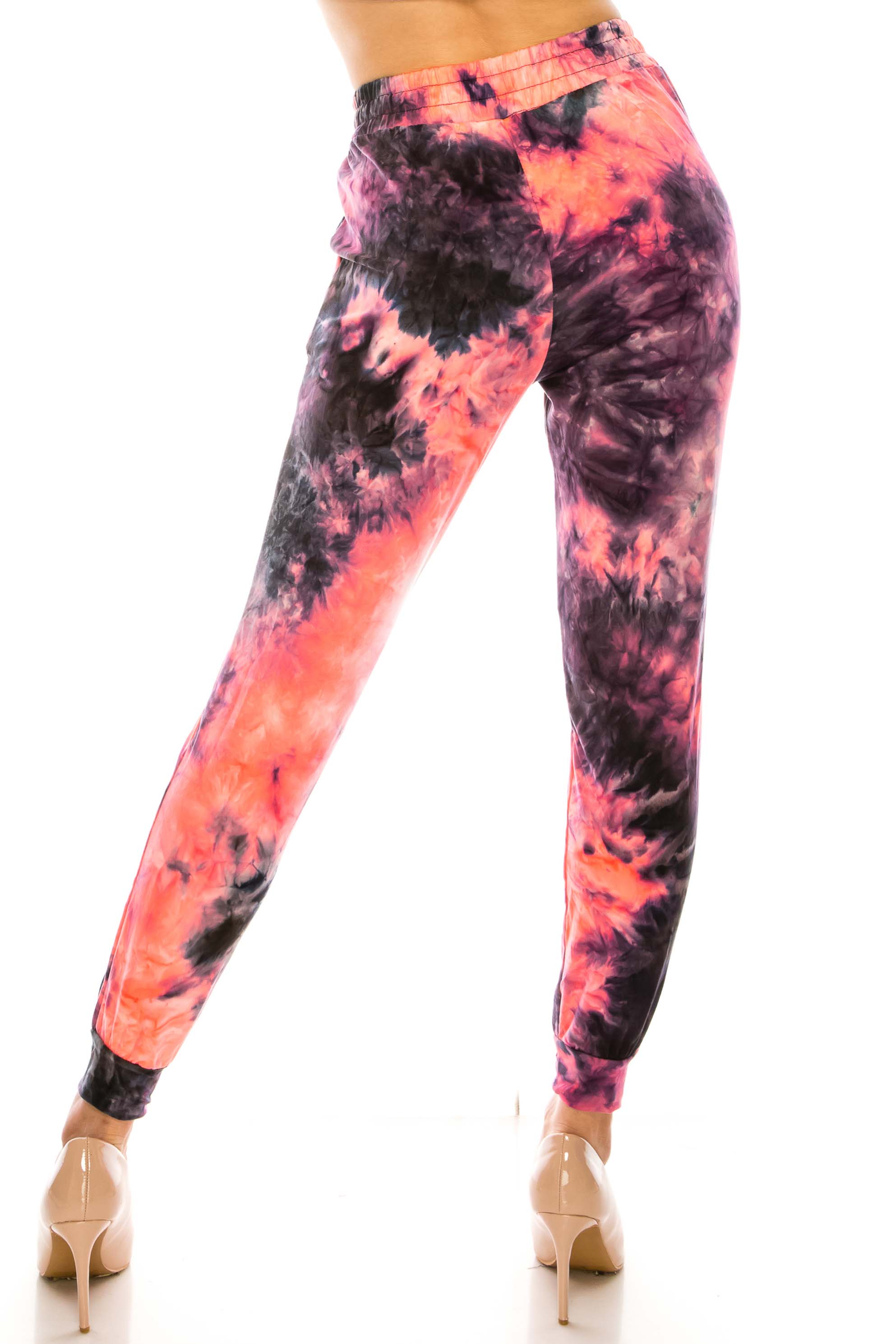 Buttery Smooth Coral Tie Dye Joggers