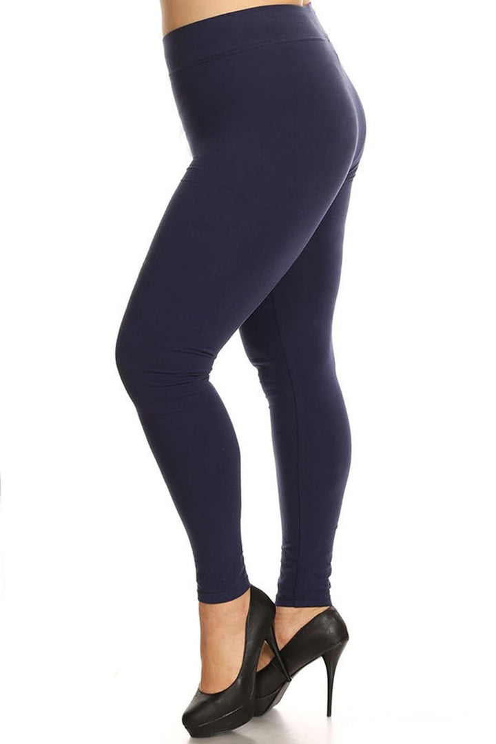 High Waisted Sport Cotton Leggings - Plus Size - 1XL 2XL 3XL