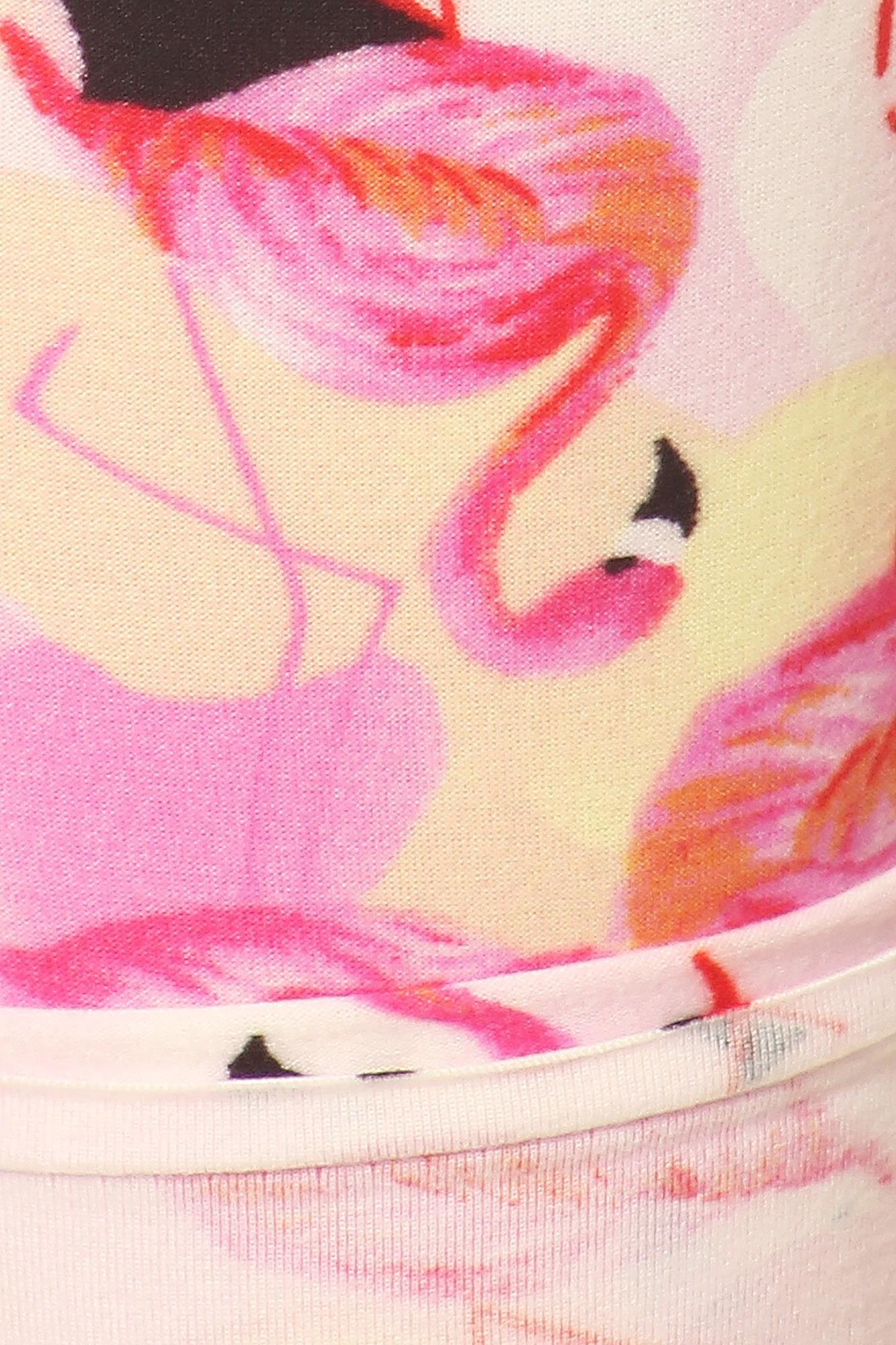 Buttery Soft Gorgeous Pink Flamingos Leggings - XSmall (XSmall One Size,Pink)