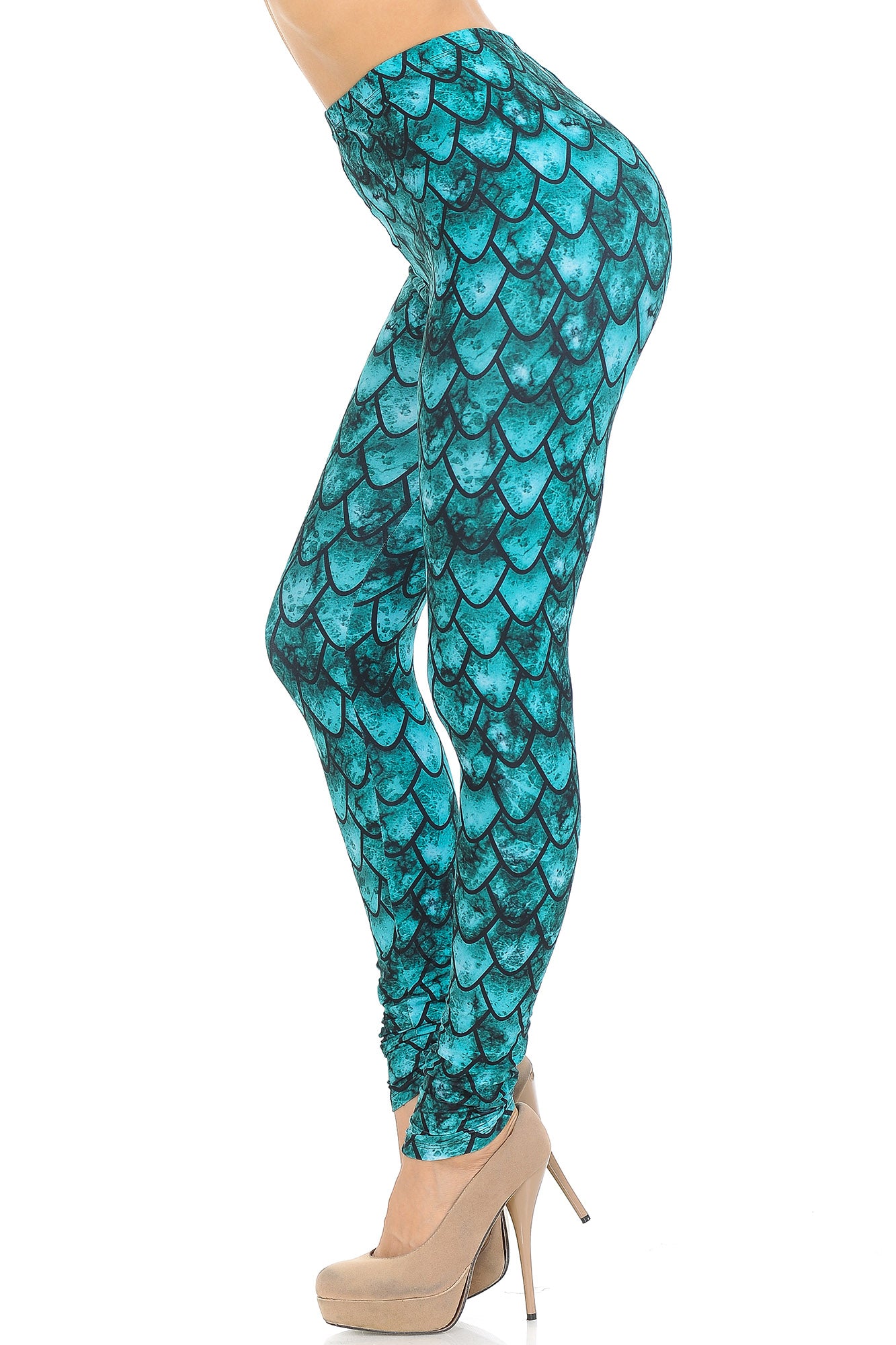 Creamy Soft Green Dragon Extra Small Leggings - USA Fashionâ„¢ (XSmall One Size,Green)