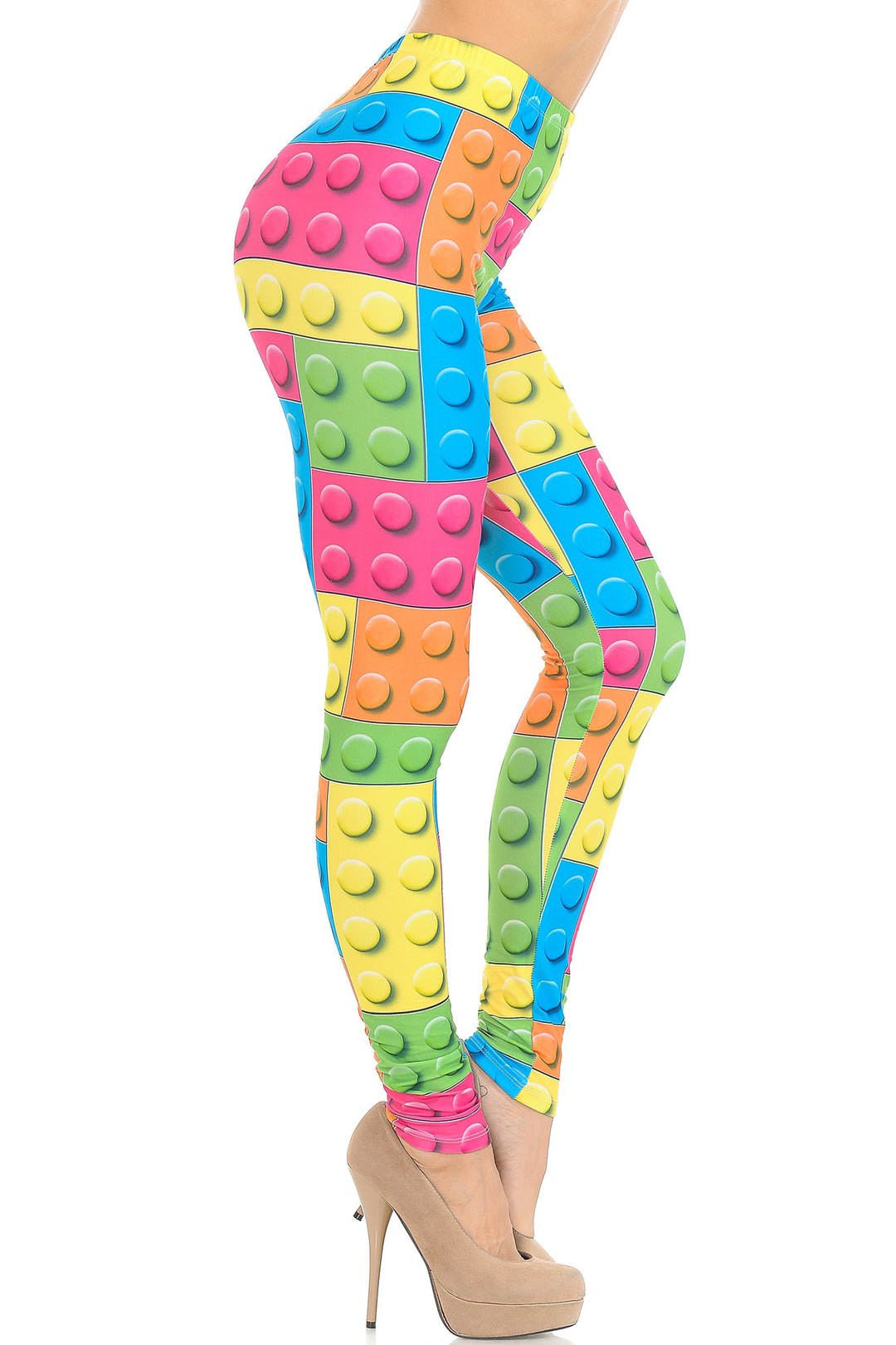 Creamy Soft Lego Extra Small Leggings - USA Fashionâ„¢ (XSmall One Size,Multi Color Bold)