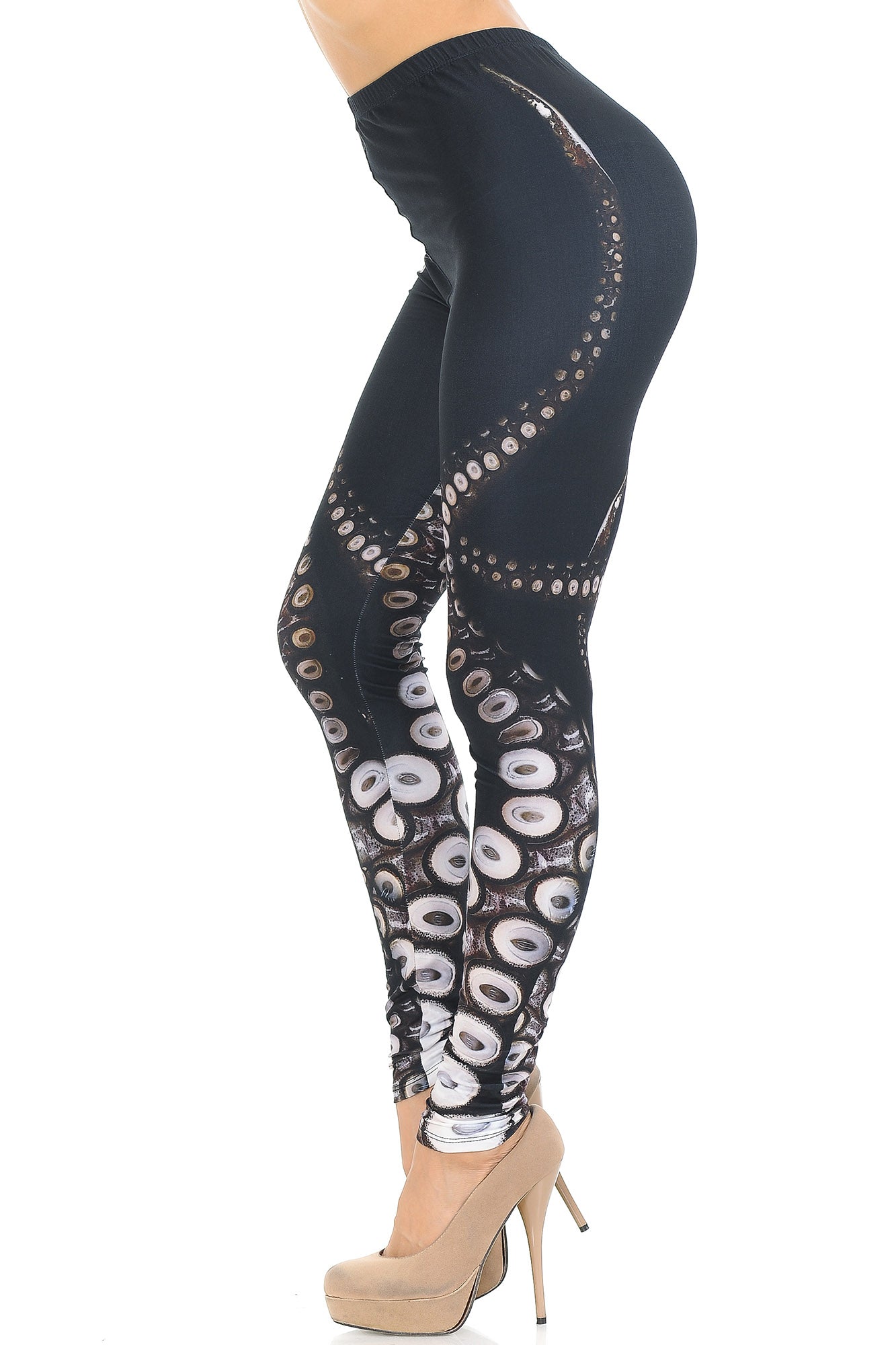 Creamy Soft Tentacle Extra Small Leggings - USA Fashionâ„¢ (XSmall One Size,Black)