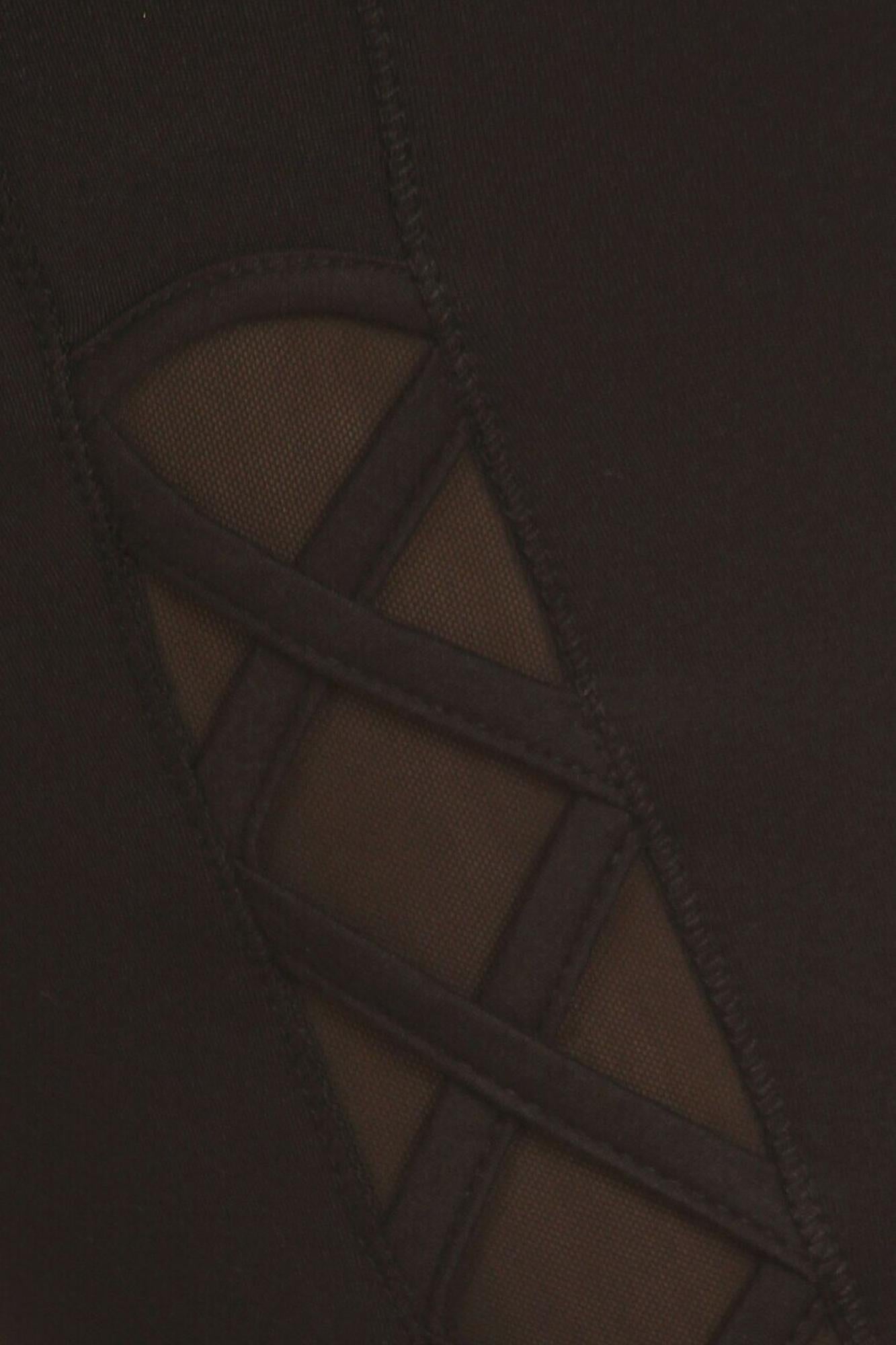 Side Crisscross Mesh Sport Leggings - Plus Size - 1XL 2XL 3XL