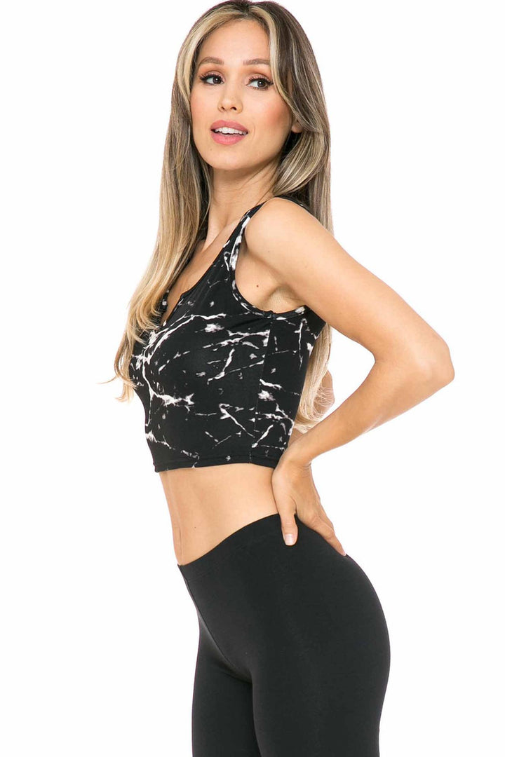 Marble Sport Crop Top