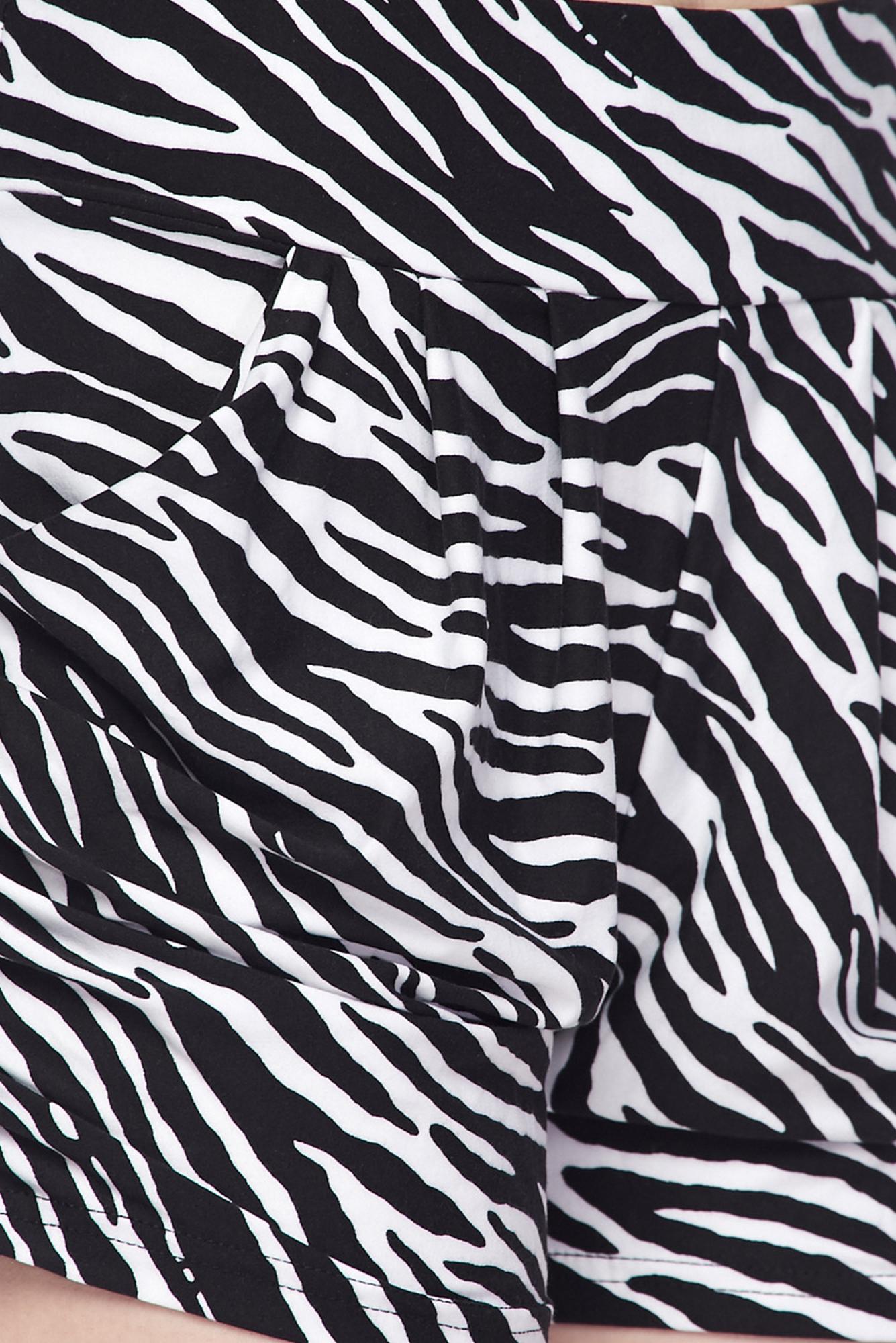 Buttery Smooth Zebra Print Harem Shorts