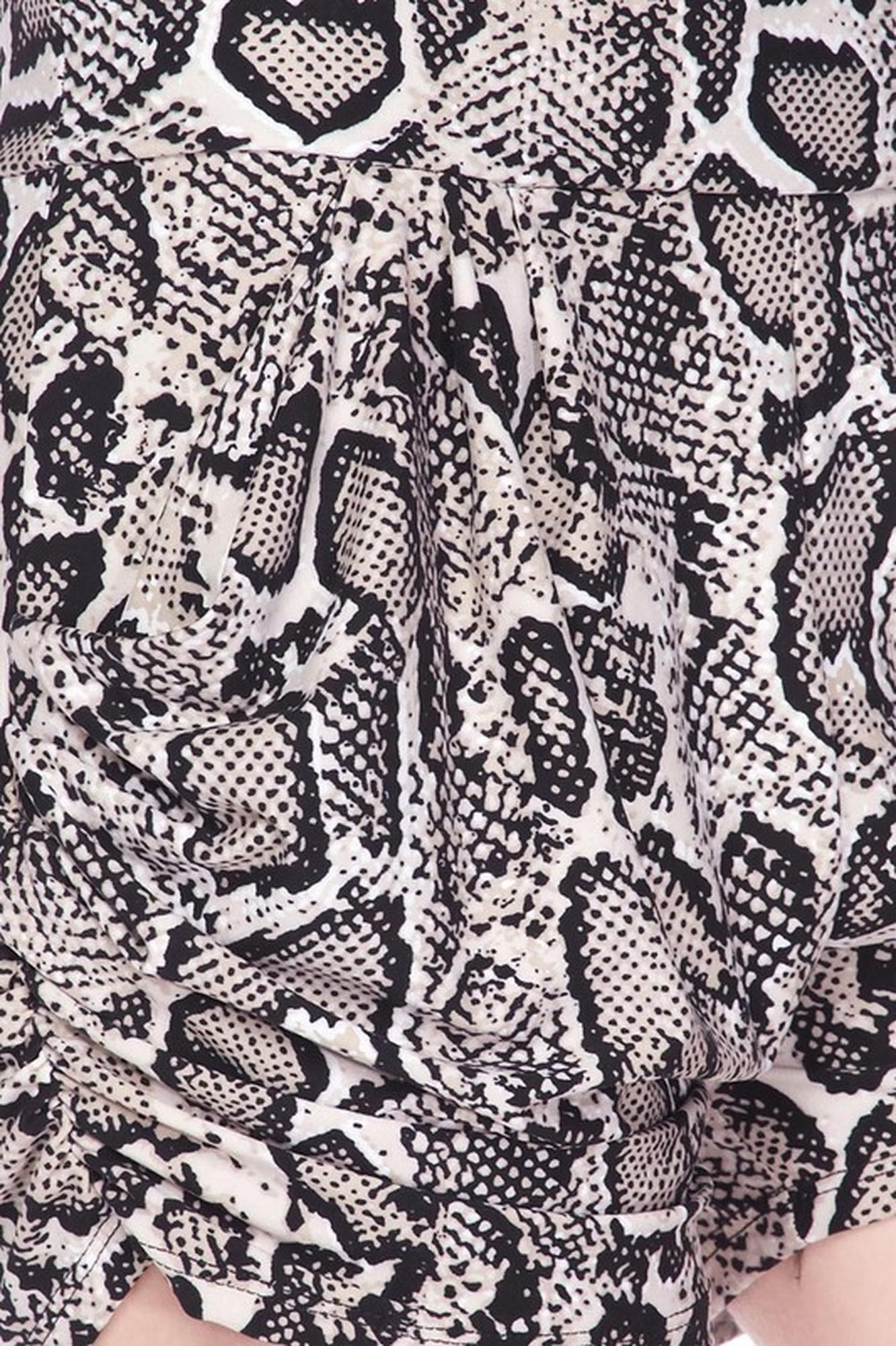 Buttery Smooth Beige Boa Snakeskin Harem Shorts - Plus Size - 1XL 2XL 3XL