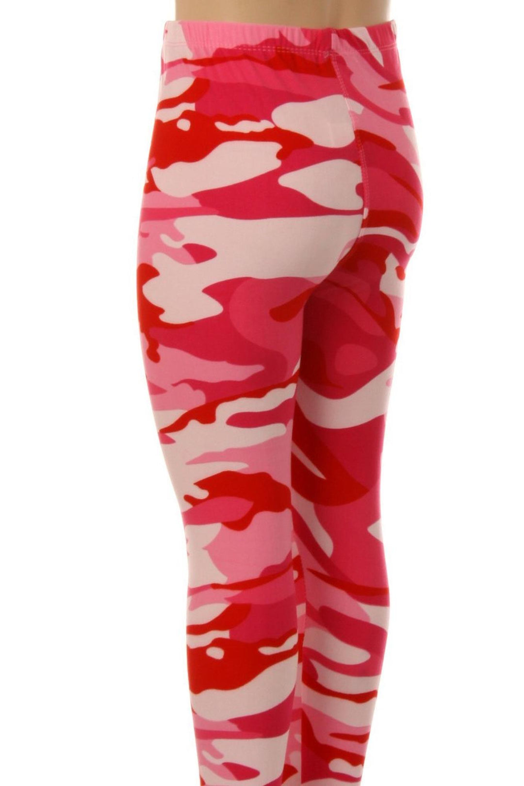 Buttery Smooth Pink Camouflage Kids Leggings - EEVEE