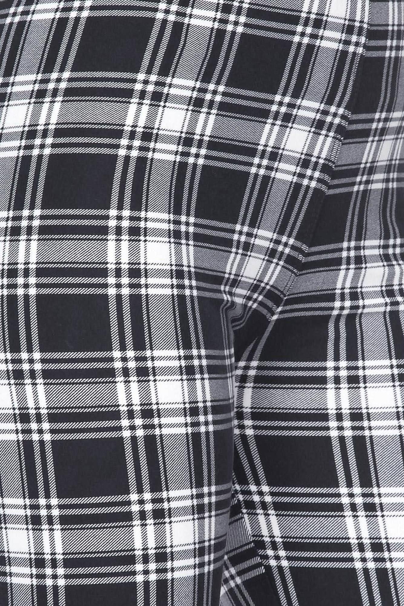 Buttery Smooth Monochrome Tartan Plaid Kids Leggings