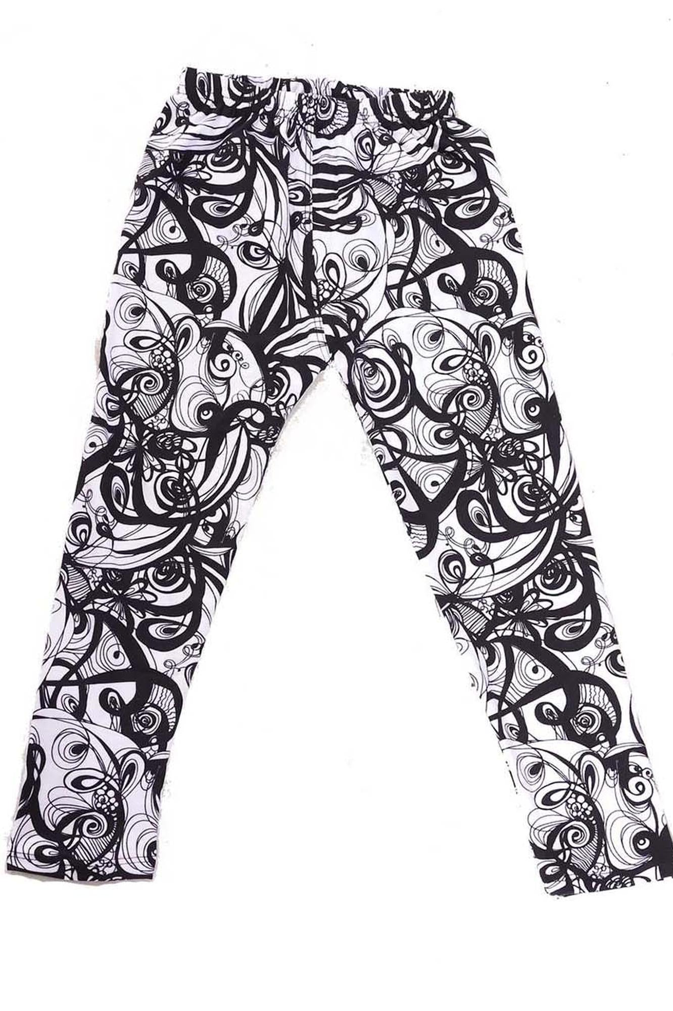 Buttery Smooth Elegant Abstract Swirly Kids Leggings