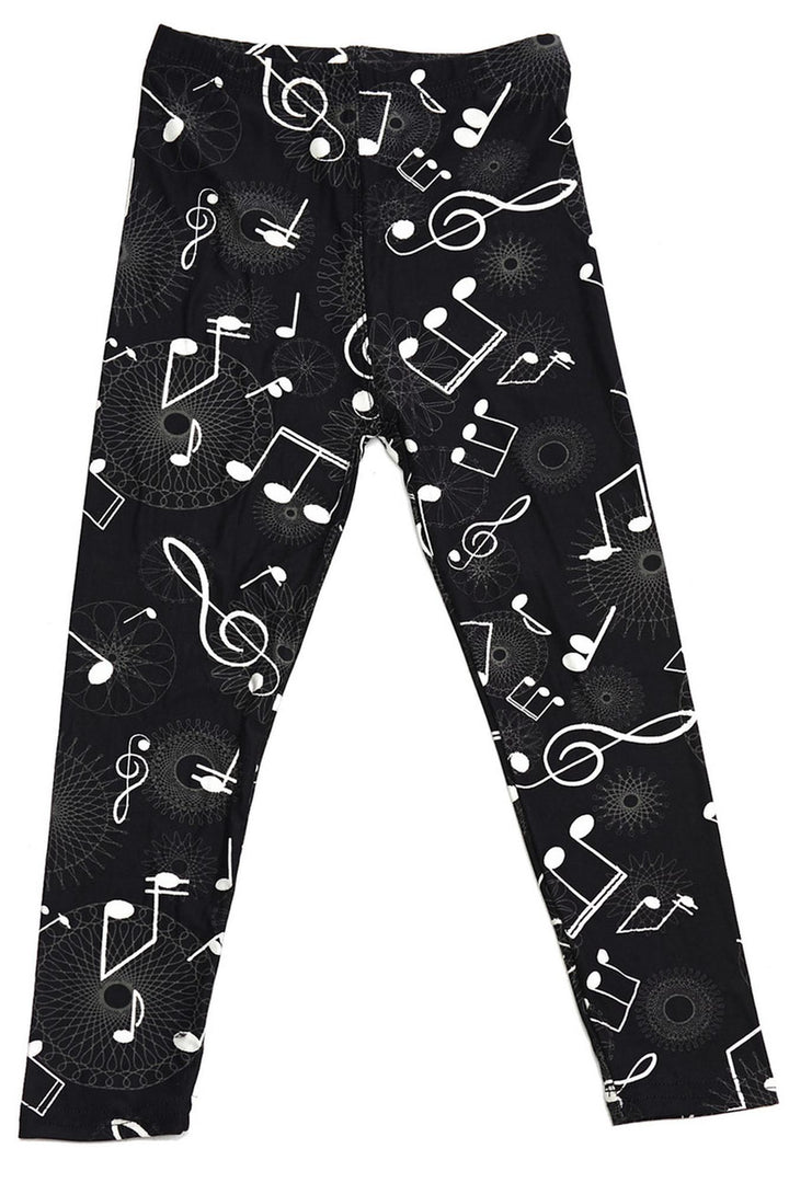 Buttery Smooth Musical Note Geometry Kids Leggings