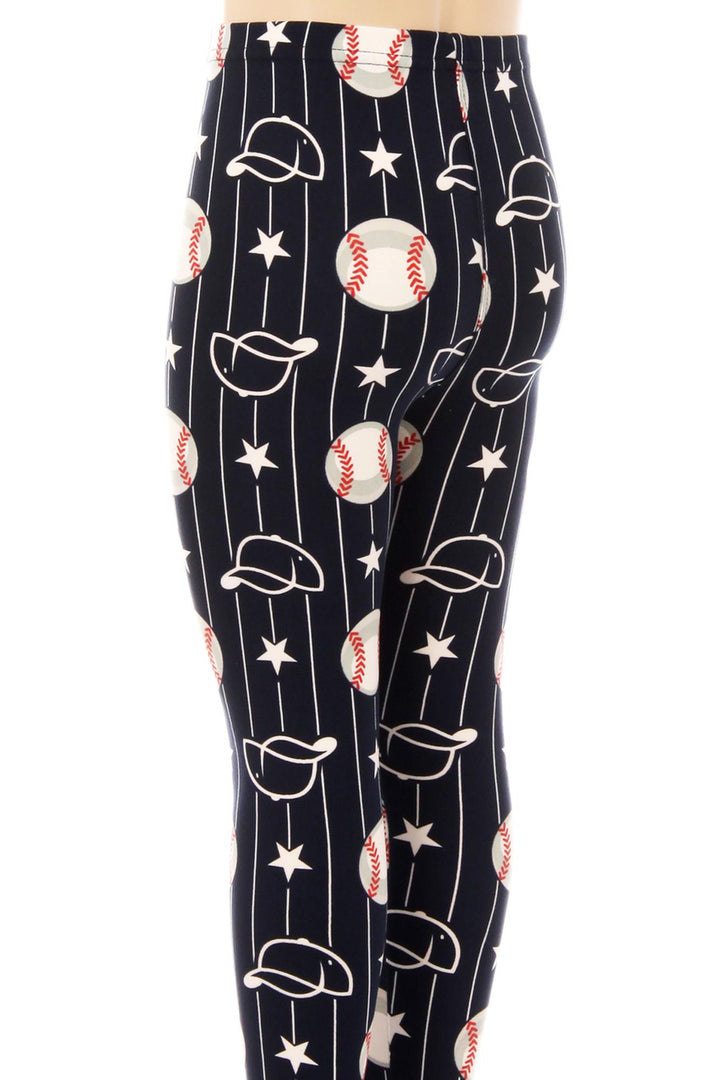 Buttery Smooth I Love Baseball Kids Leggings