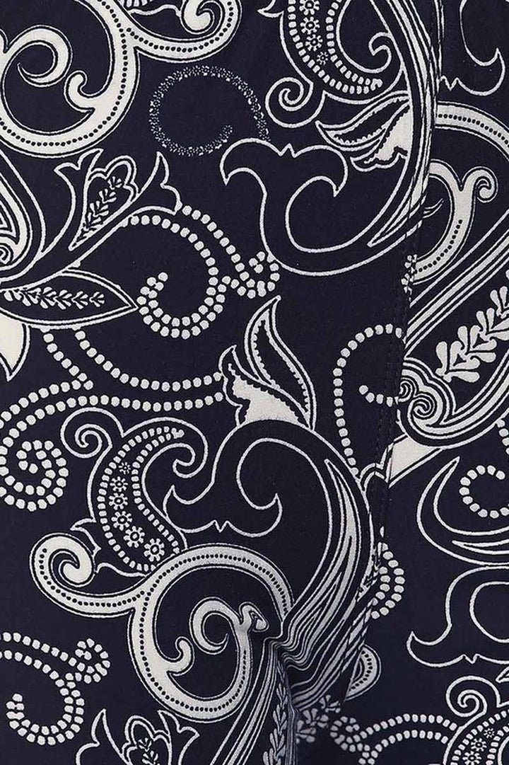 Buttery Smooth Navy Paisley Kids Leggings