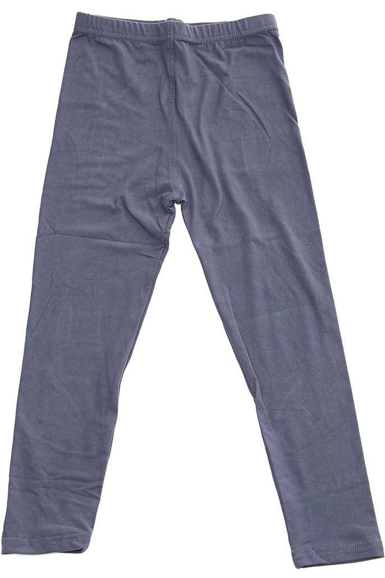 Buttery Smooth Solid Basic Kids Leggings - USA Fashion