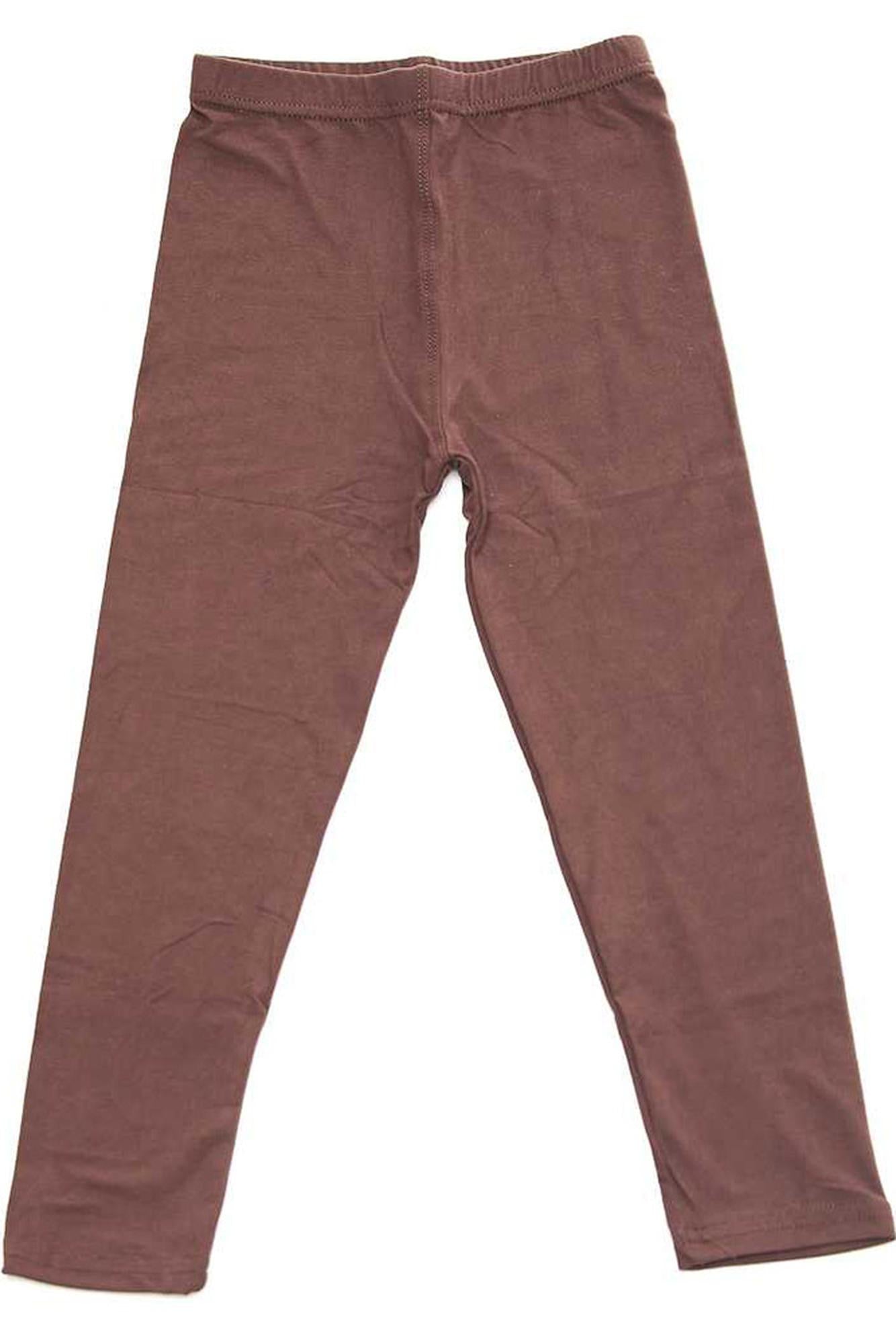 Buttery Smooth Solid Basic Kids Leggings - USA Fashion