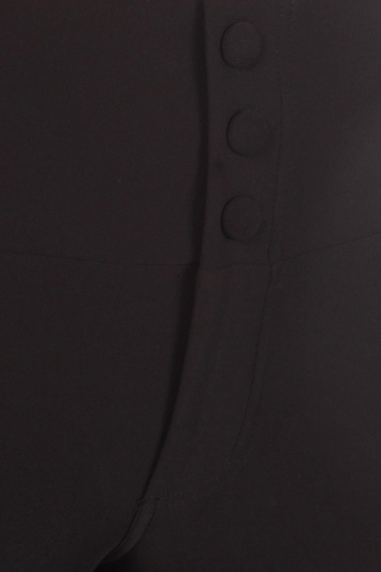 Black Button Front High Waisted Body Sculpting Treggings