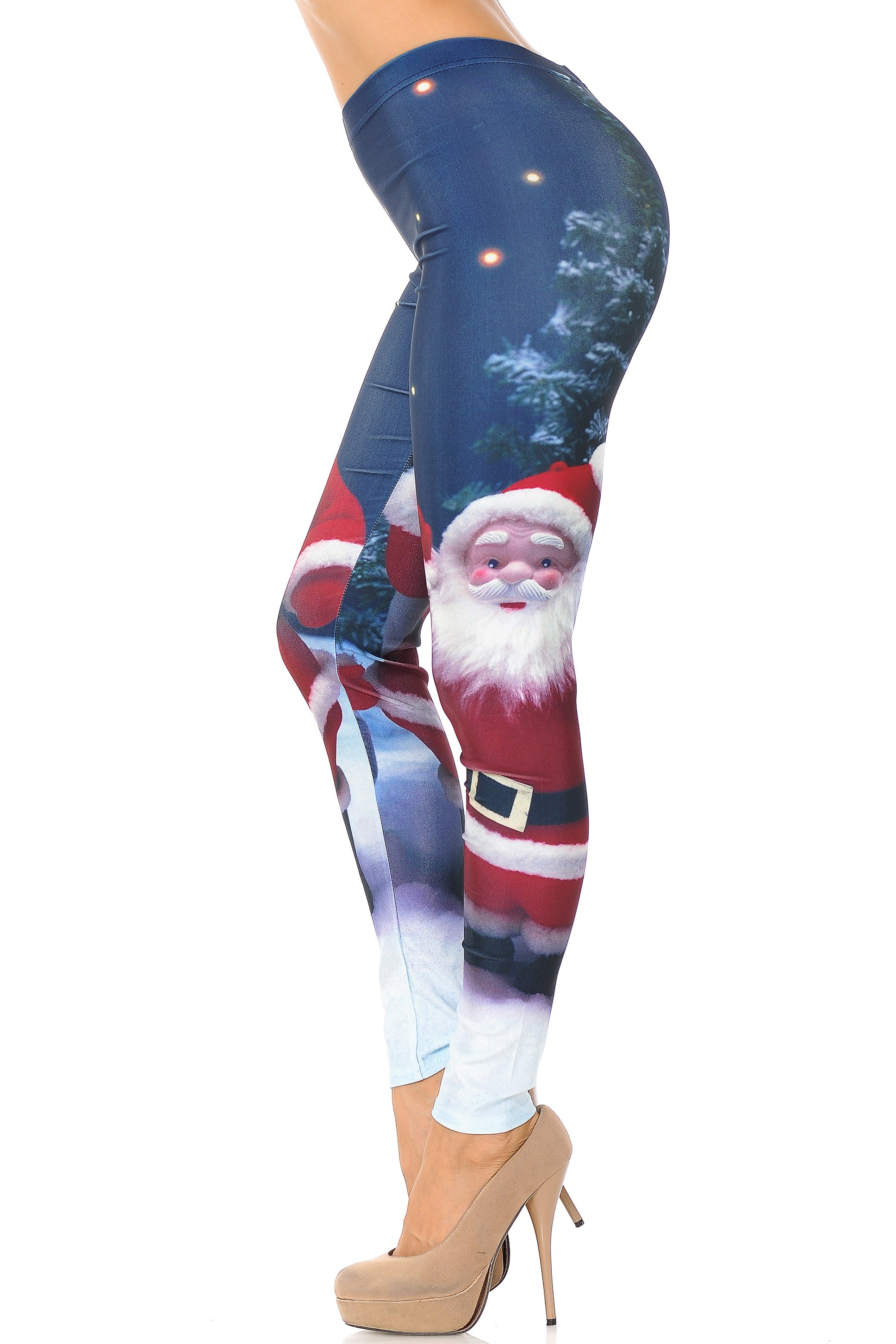 Santa Claus Leggings - Plus Size - 1XL 2XL 3XL