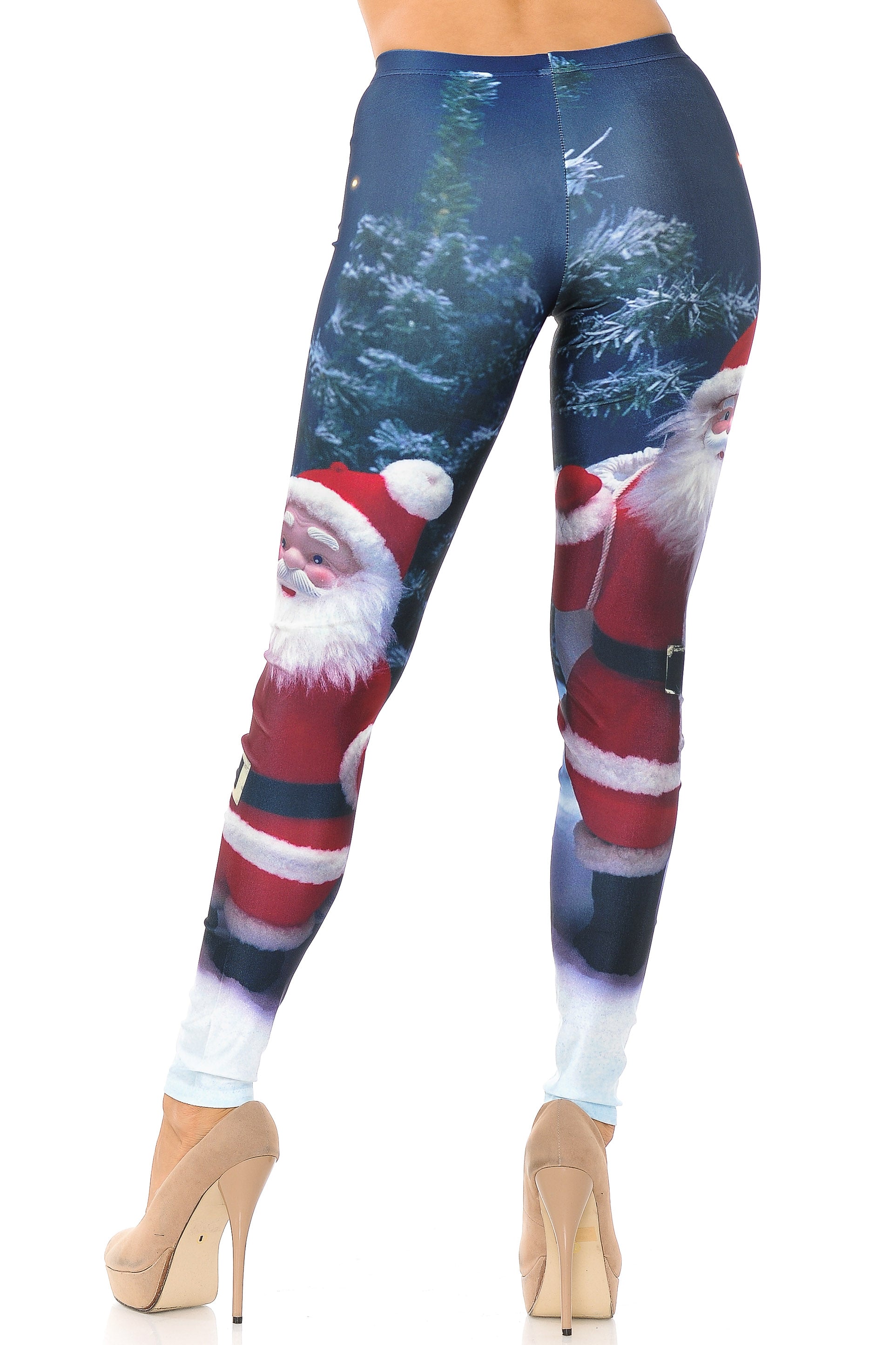 Santa Claus Leggings - Plus Size - 1XL 2XL 3XL