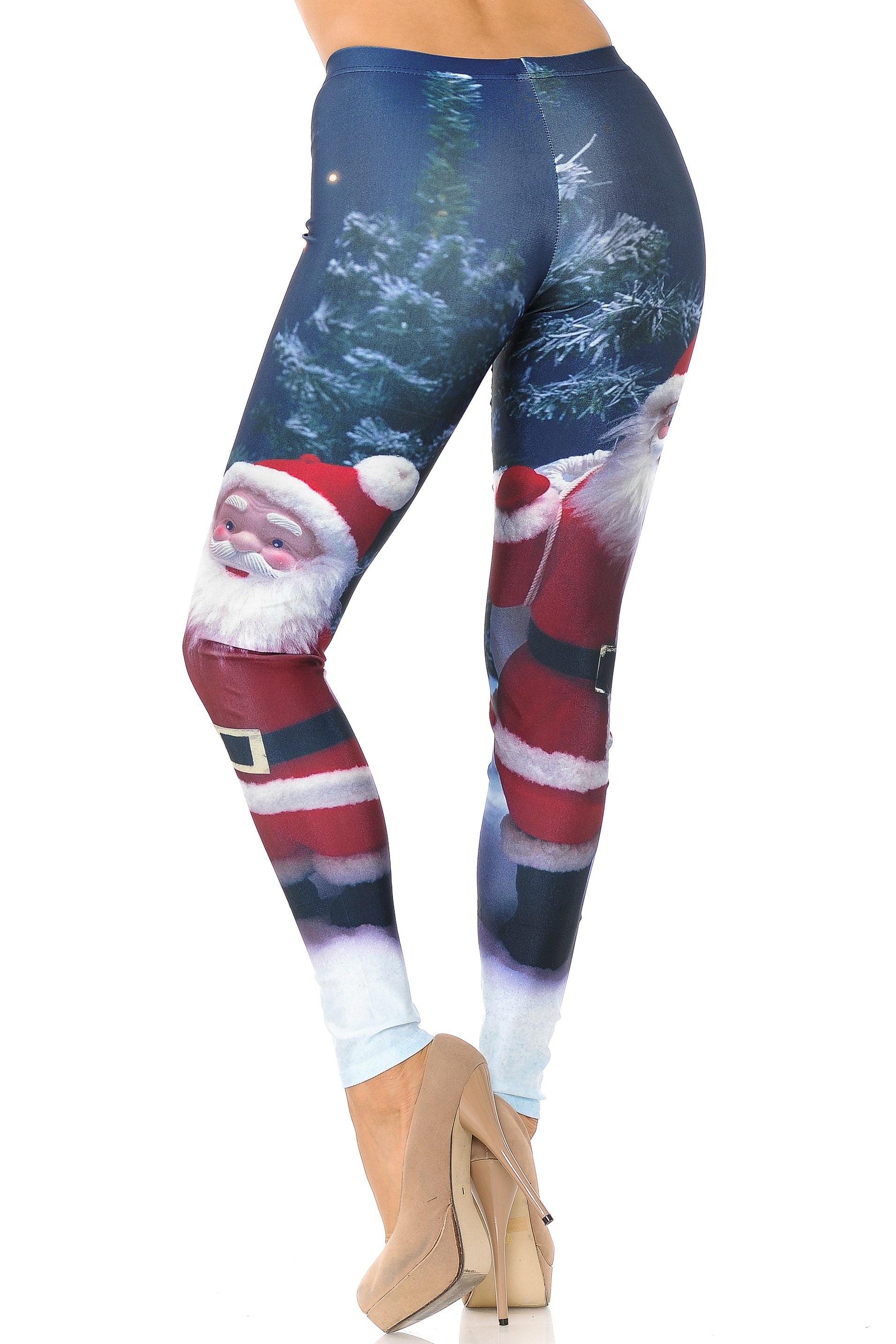 Santa Claus Leggings - Plus Size - 1XL 2XL 3XL