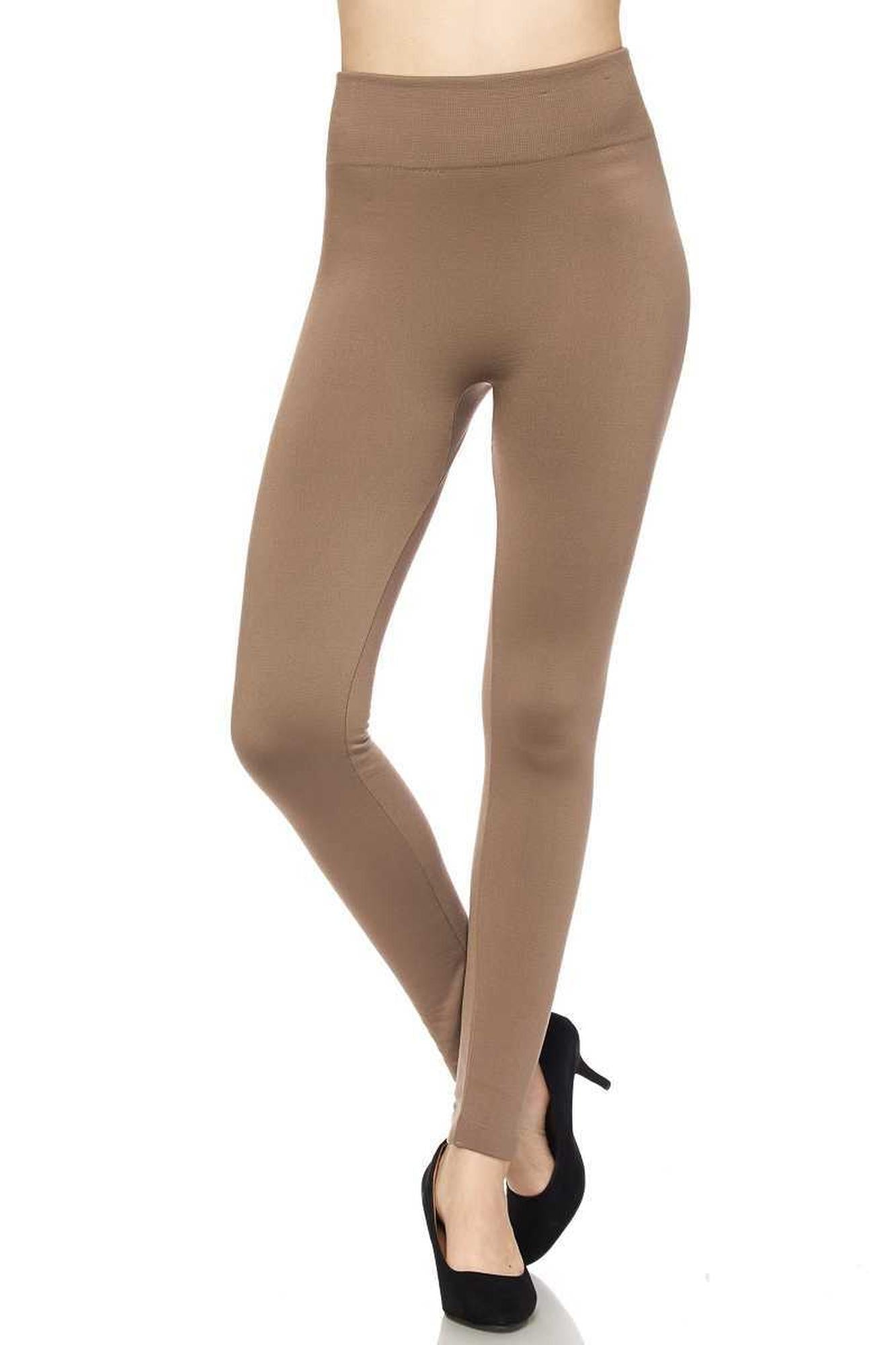 Fleece Lined Leggings - Plus Size - 1XL 2XL 3XL