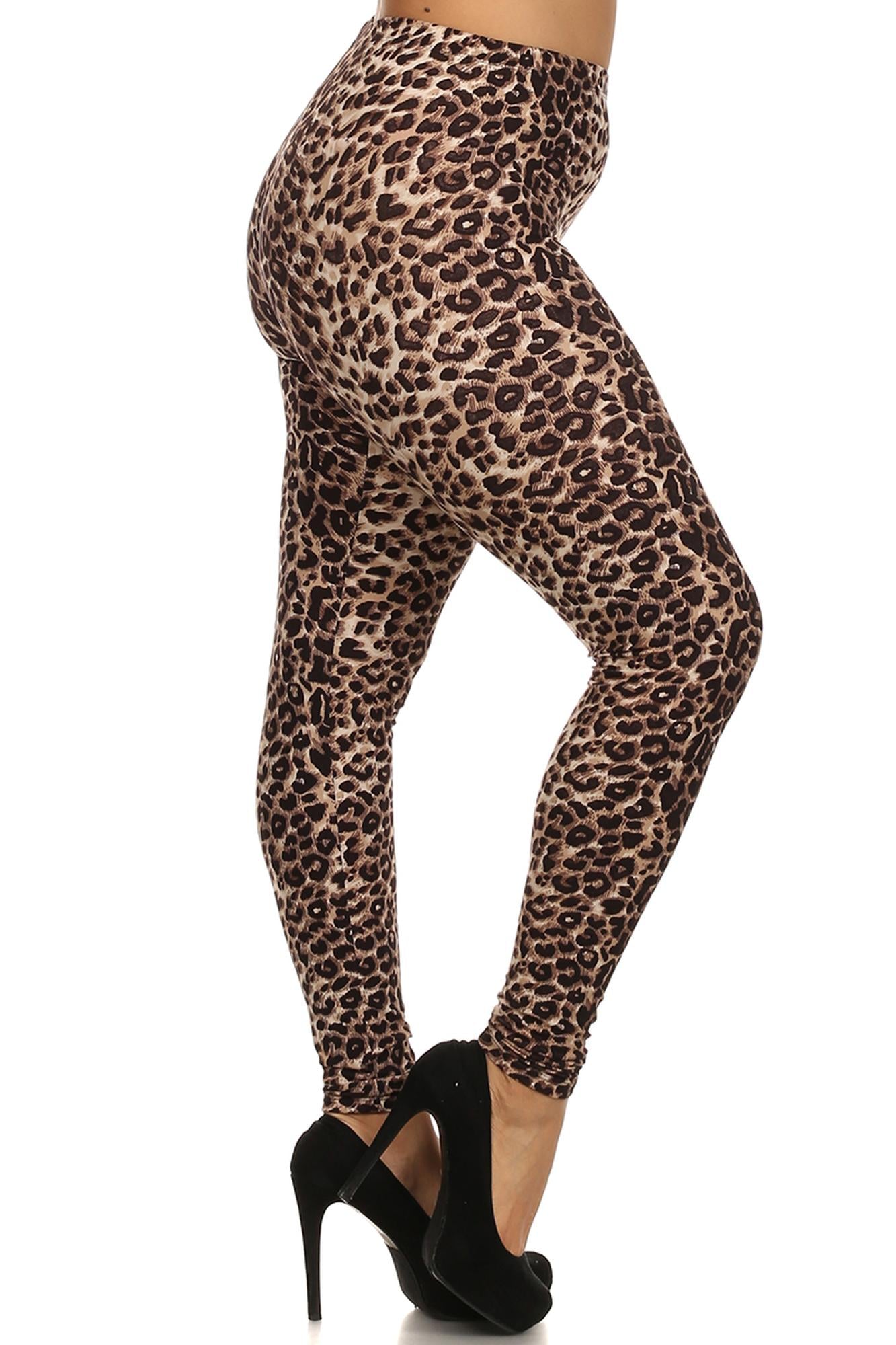 World of Leggings - Buttery Soft Feral Cheetah Plus Size Leggings