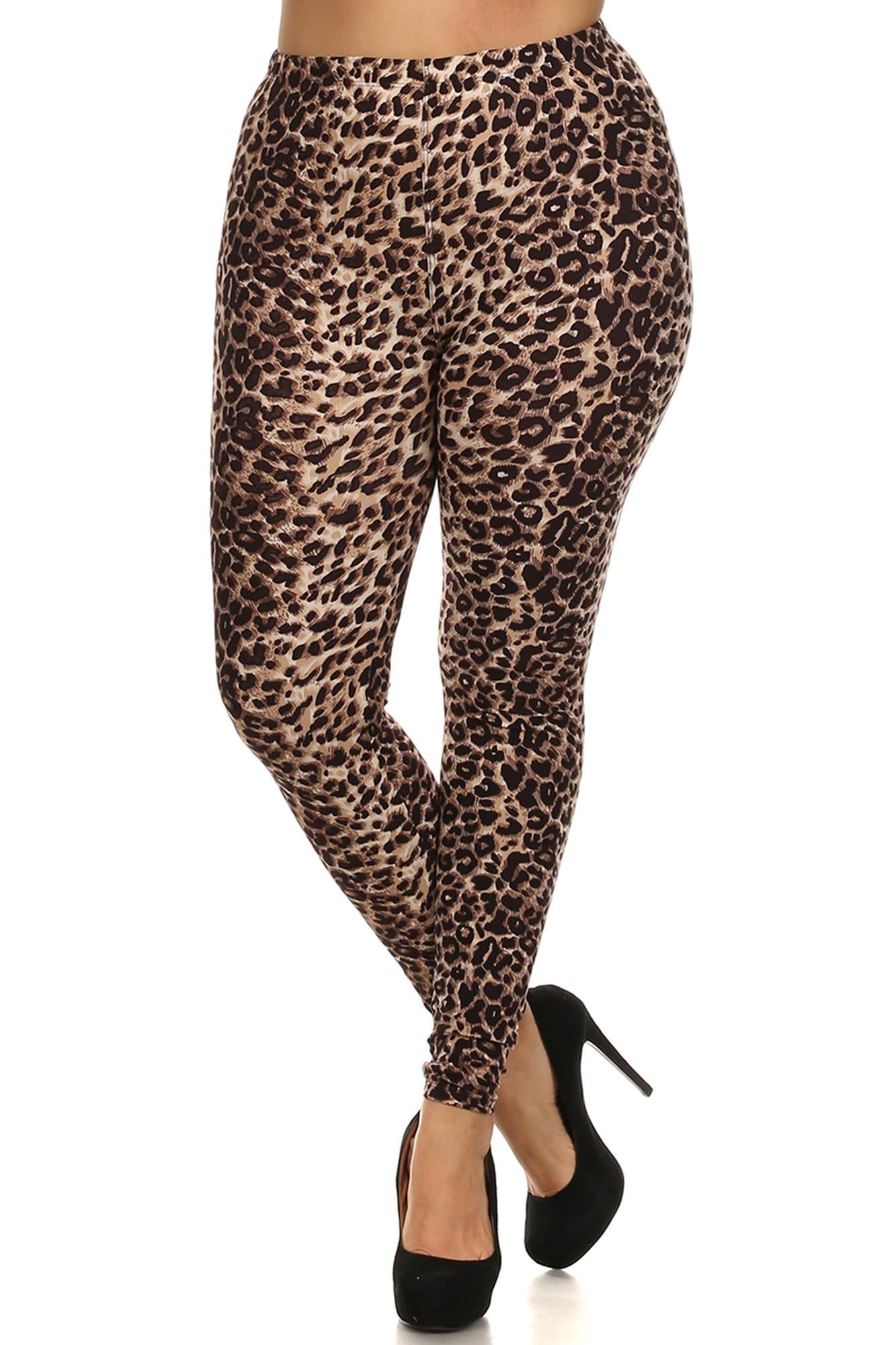 World of Leggings - Buttery Soft Feral Cheetah Plus Size Leggings