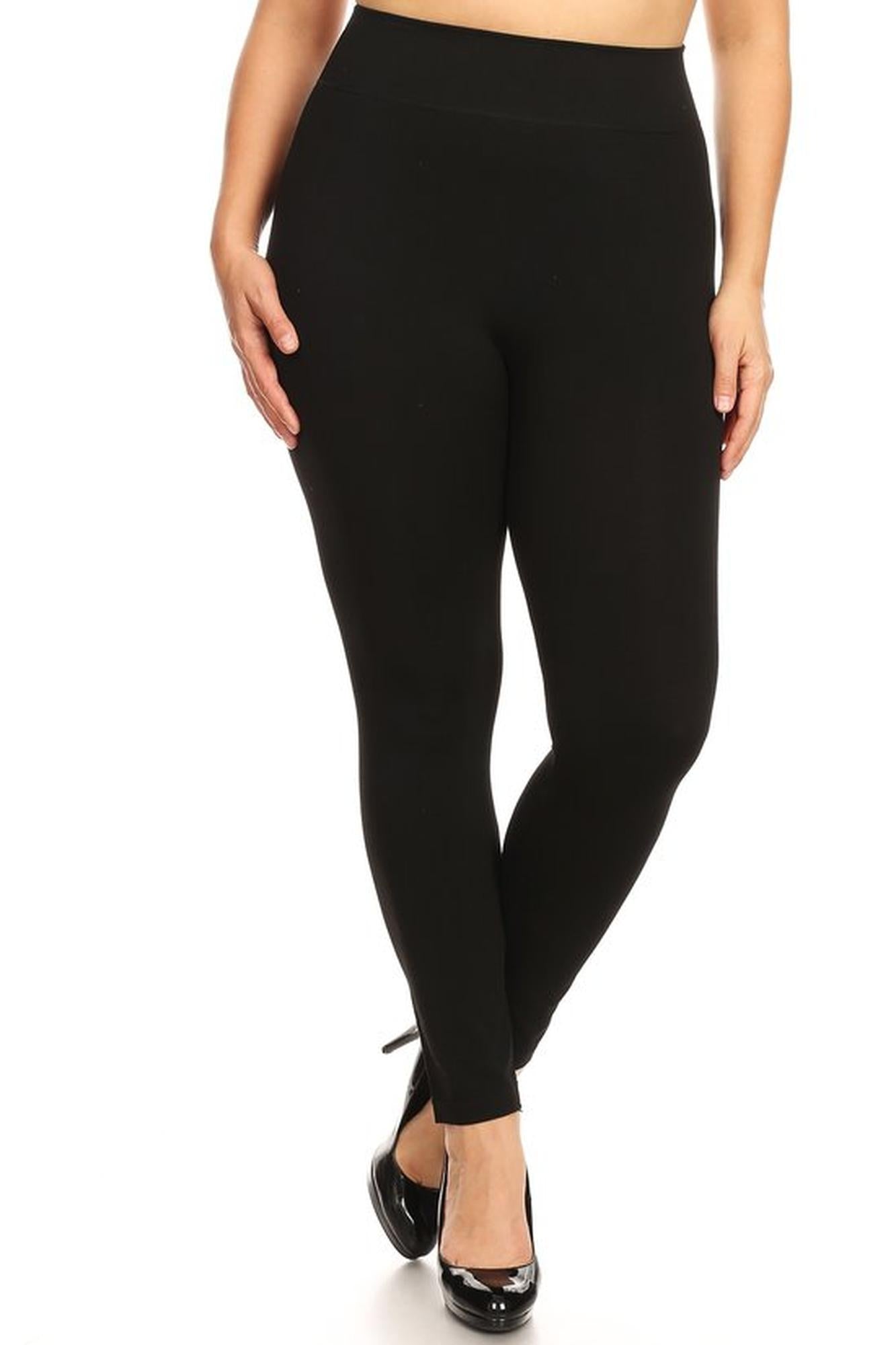 Premium Basic High Waisted Leggings - Plus Size - 1XL 2XL 3XL