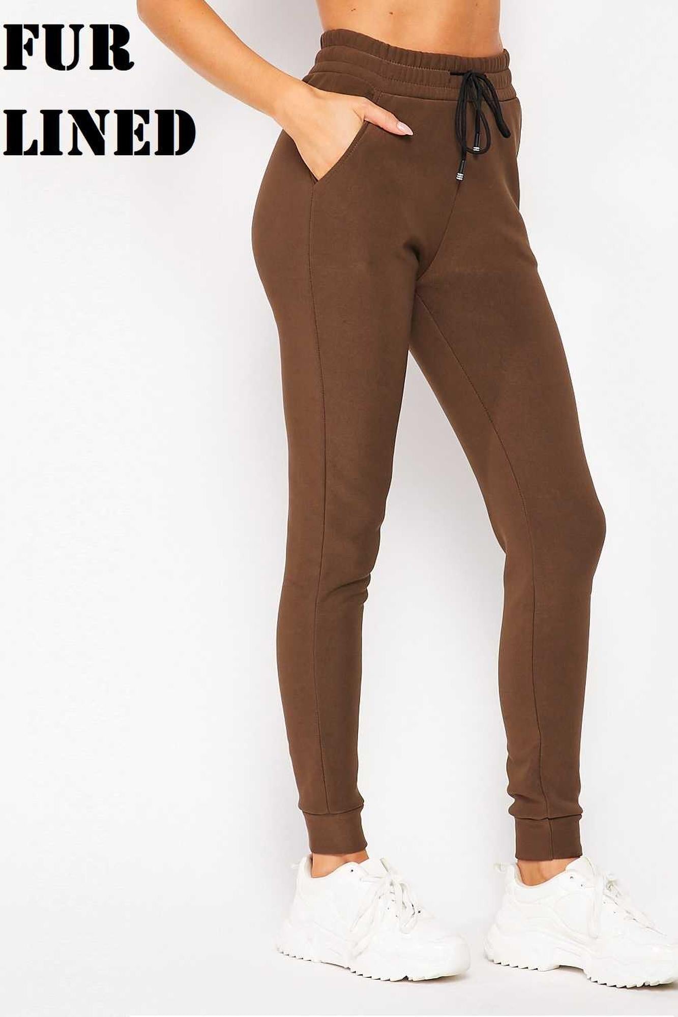 Scuba Solid Thick Fleece Lined Jogger with Drawstring - Plus Size