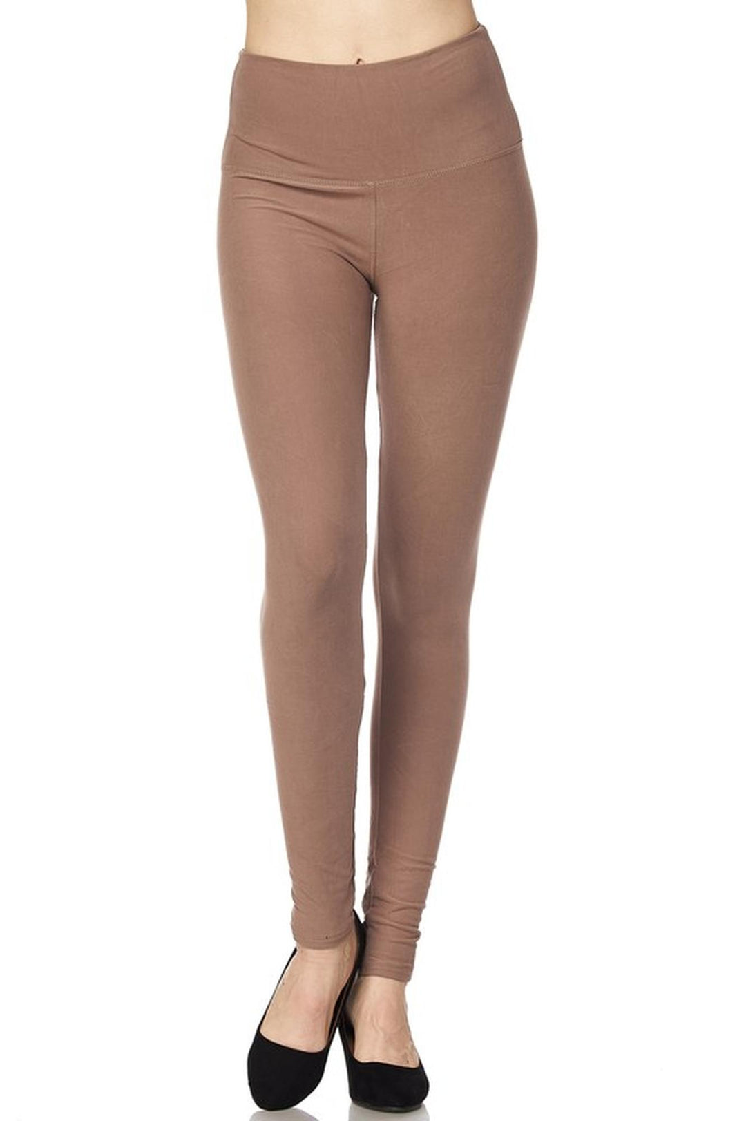 Buttery Smooth Basic Solid High Waisted Leggings - Plus Size - 5 Inch Waist - 1XL 2XL 3XL - New Mix
