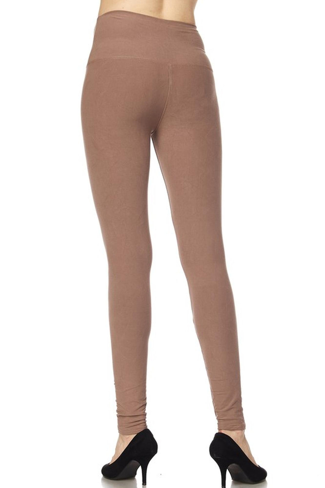 Buttery Smooth Basic Solid High Waisted Leggings - Plus Size - 5 Inch Waist - 1XL 2XL 3XL - New Mix