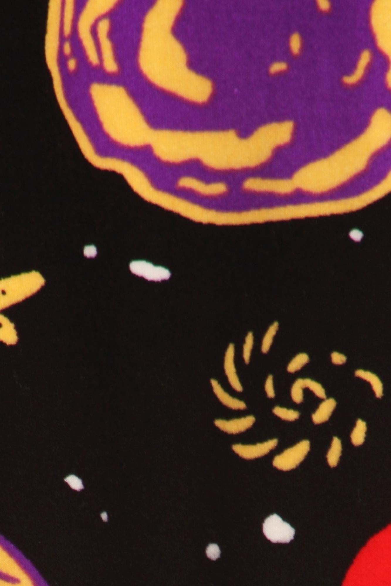 Buttery Smooth Planets in Space Leggings - Plus Size - 1XL 2XL 3XL