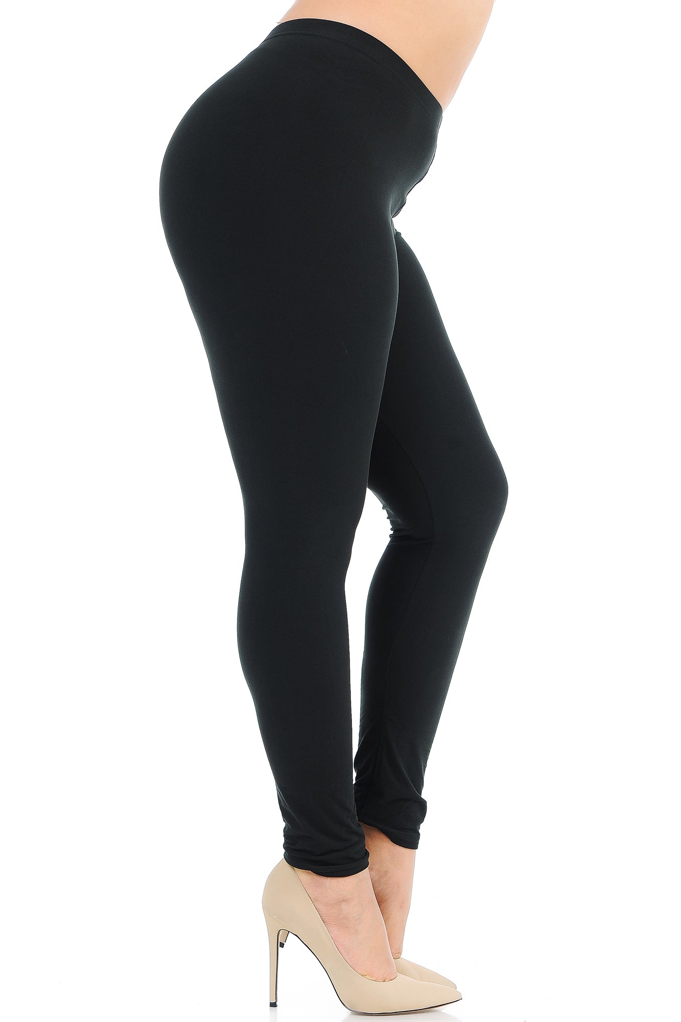 Buttery Smooth Basic Solid Leggings - Plus Size - 1XL 2XL 3XL - New Mix