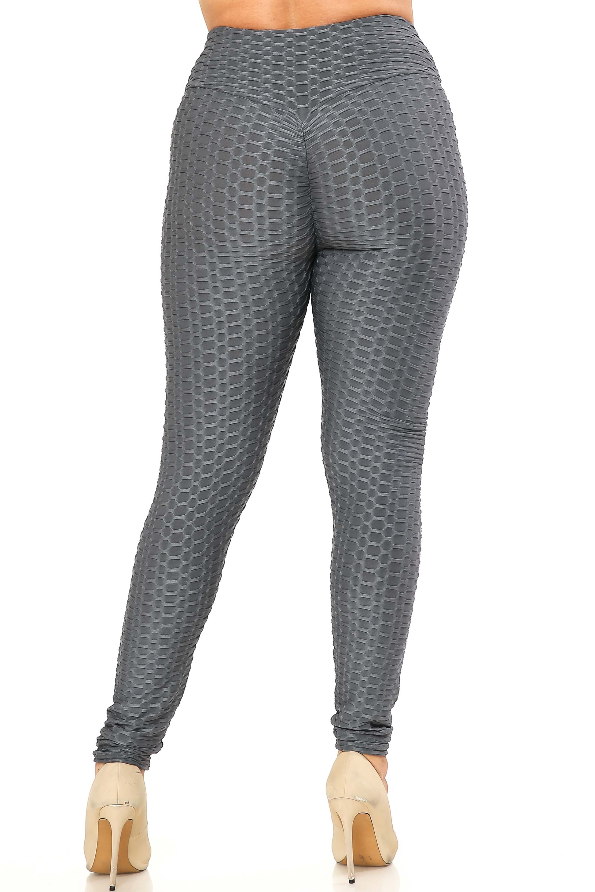 Scrunch Butt High Waisted Leggings - Plus Size - 1XL 2XL 3XL