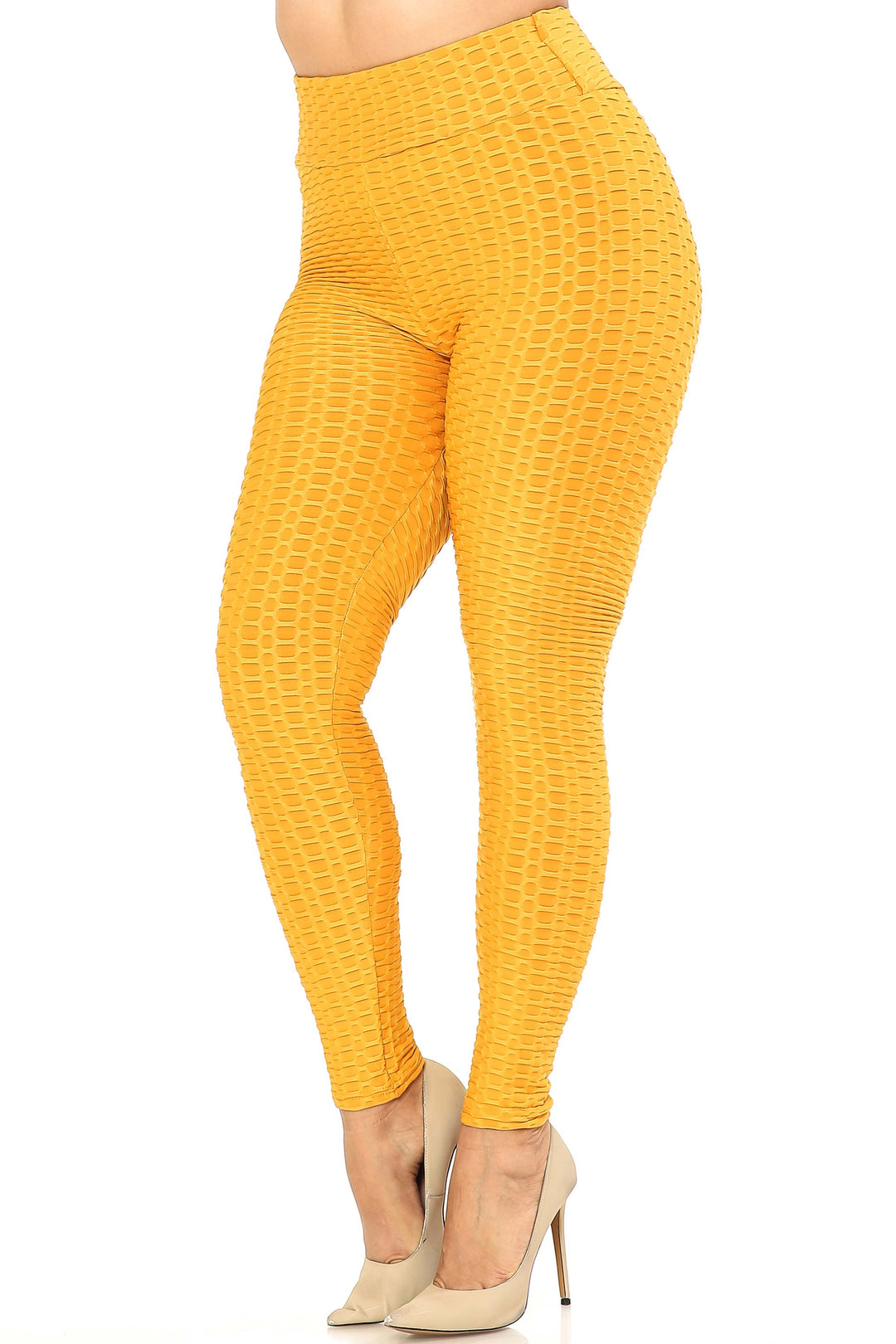 Scrunch Butt High Waisted Leggings - Plus Size - 1XL 2XL 3XL
