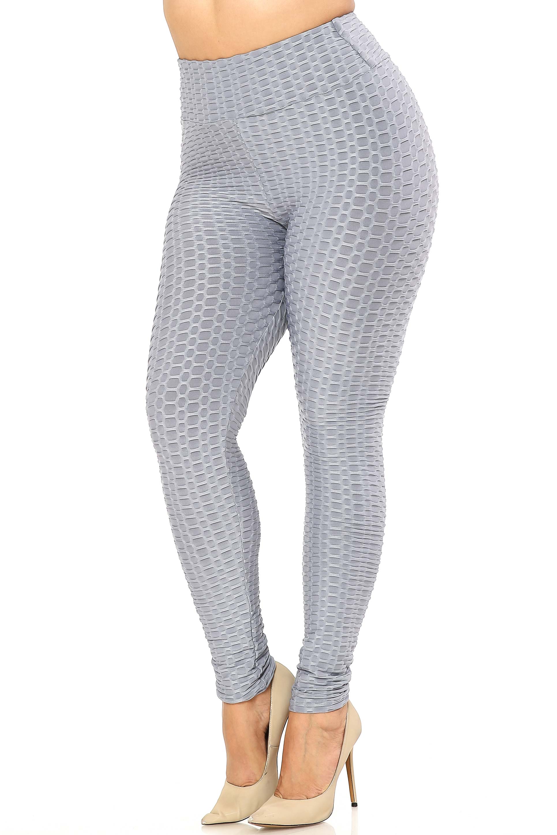 Scrunch Butt High Waisted Leggings - Plus Size - 1XL 2XL 3XL