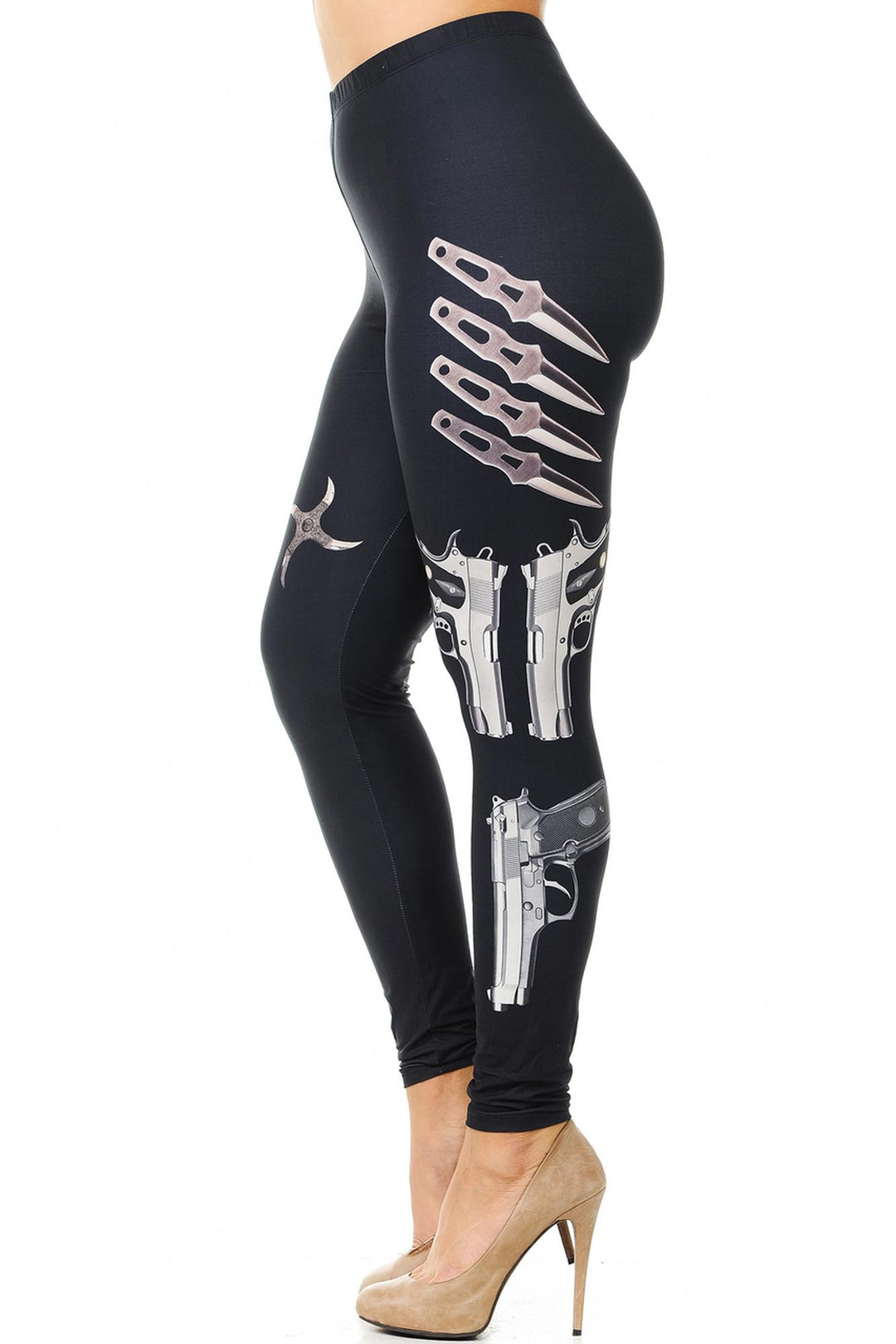 Creamy Soft Premium Women's Leggings Mission Impossible Plus Size, High Rise, Stretchy & Breathable, Comfortable Fit - by USA Fashion