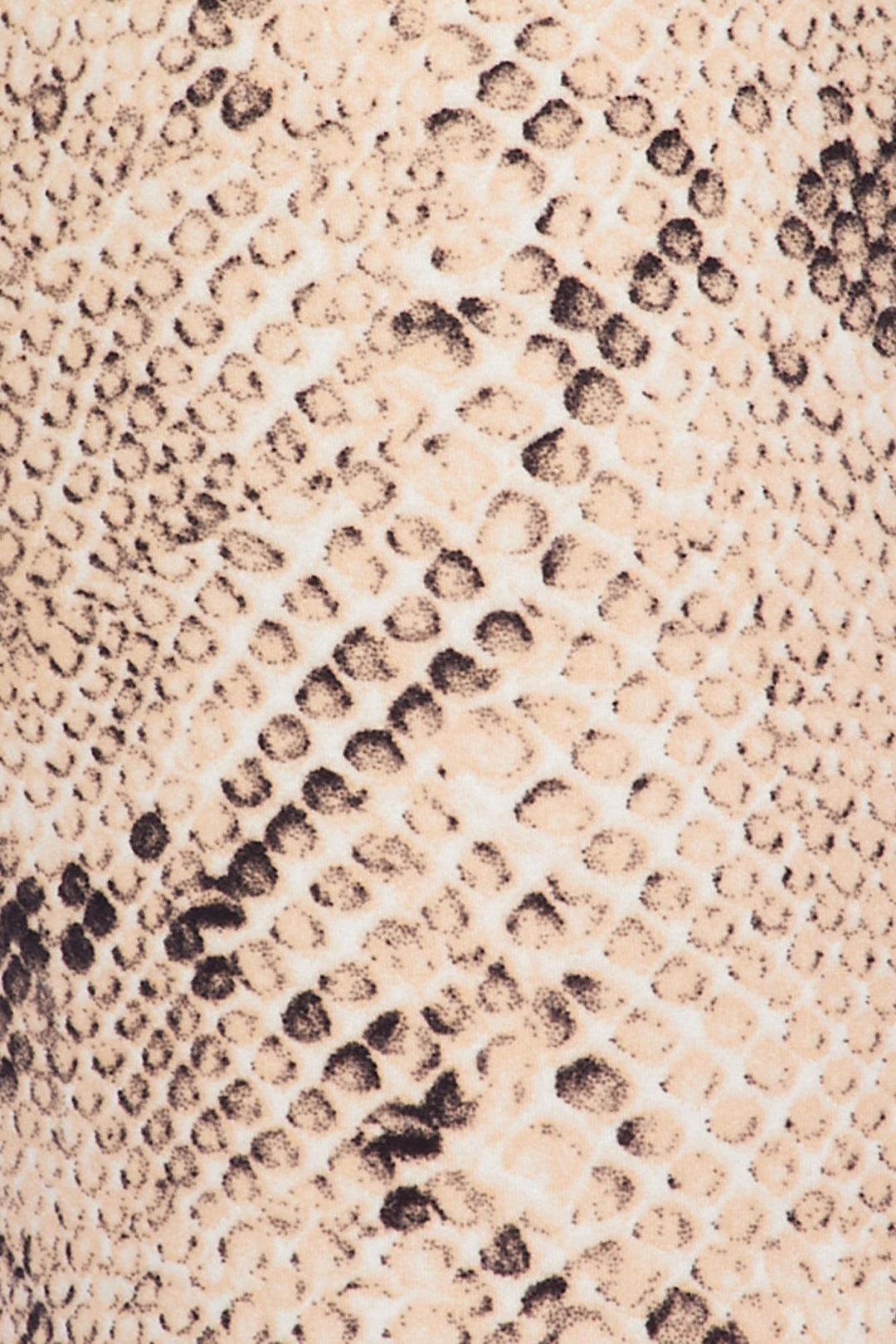 Buttery Soft Cream Snakeskin Plus Size Leggings (One Size Plus,Beige)