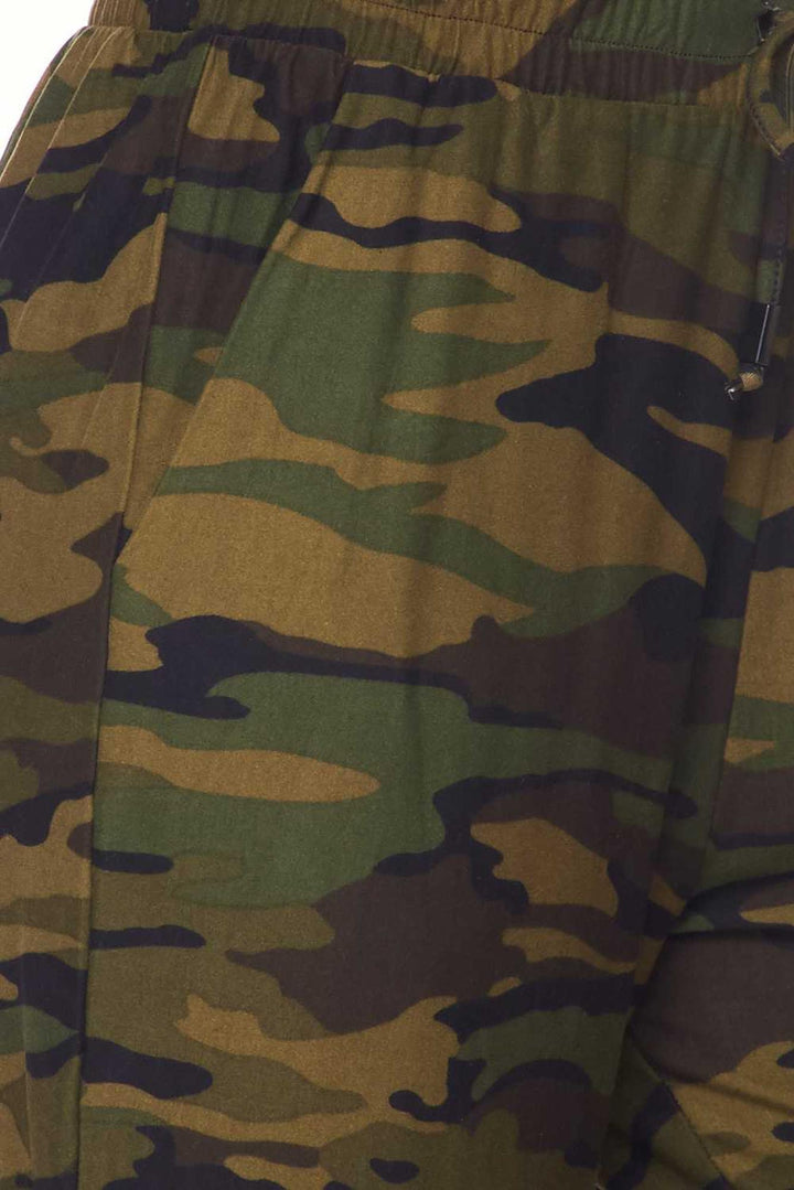 Buttery Smooth Green Camouflage Joggers - Plus Size - 1XL 2XL 3XL - New Mix