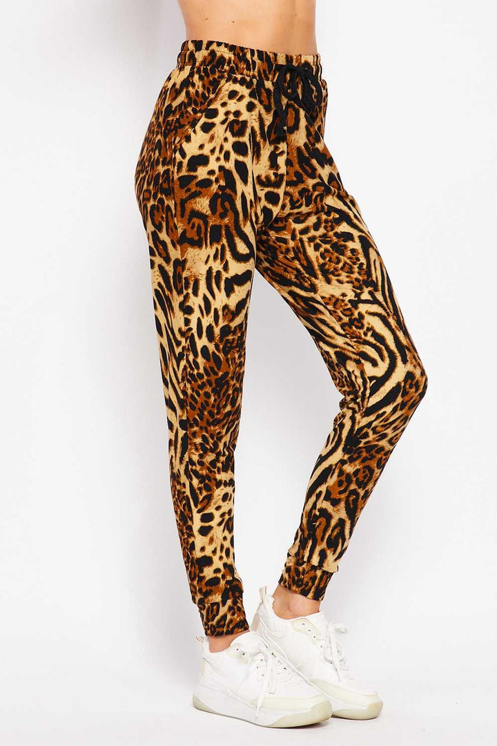 Buttery Smooth Predator Leopard Joggers - Plus Size - 1XL 2XL 3XL