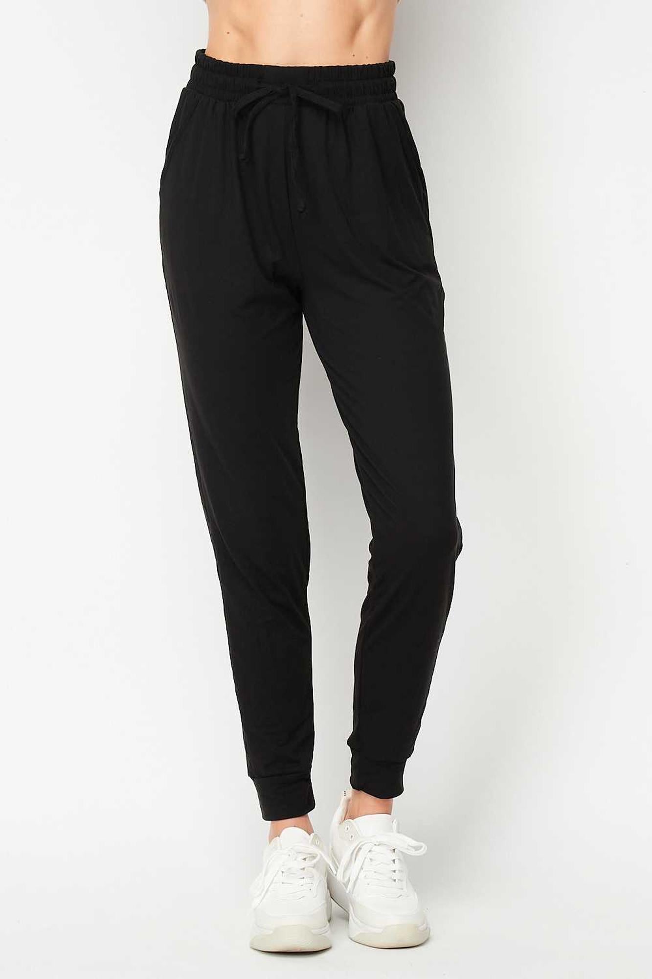 Buttery Smooth Basic Solid Joggers - Plus Size - 1XL 2XL 3XL - New Mix