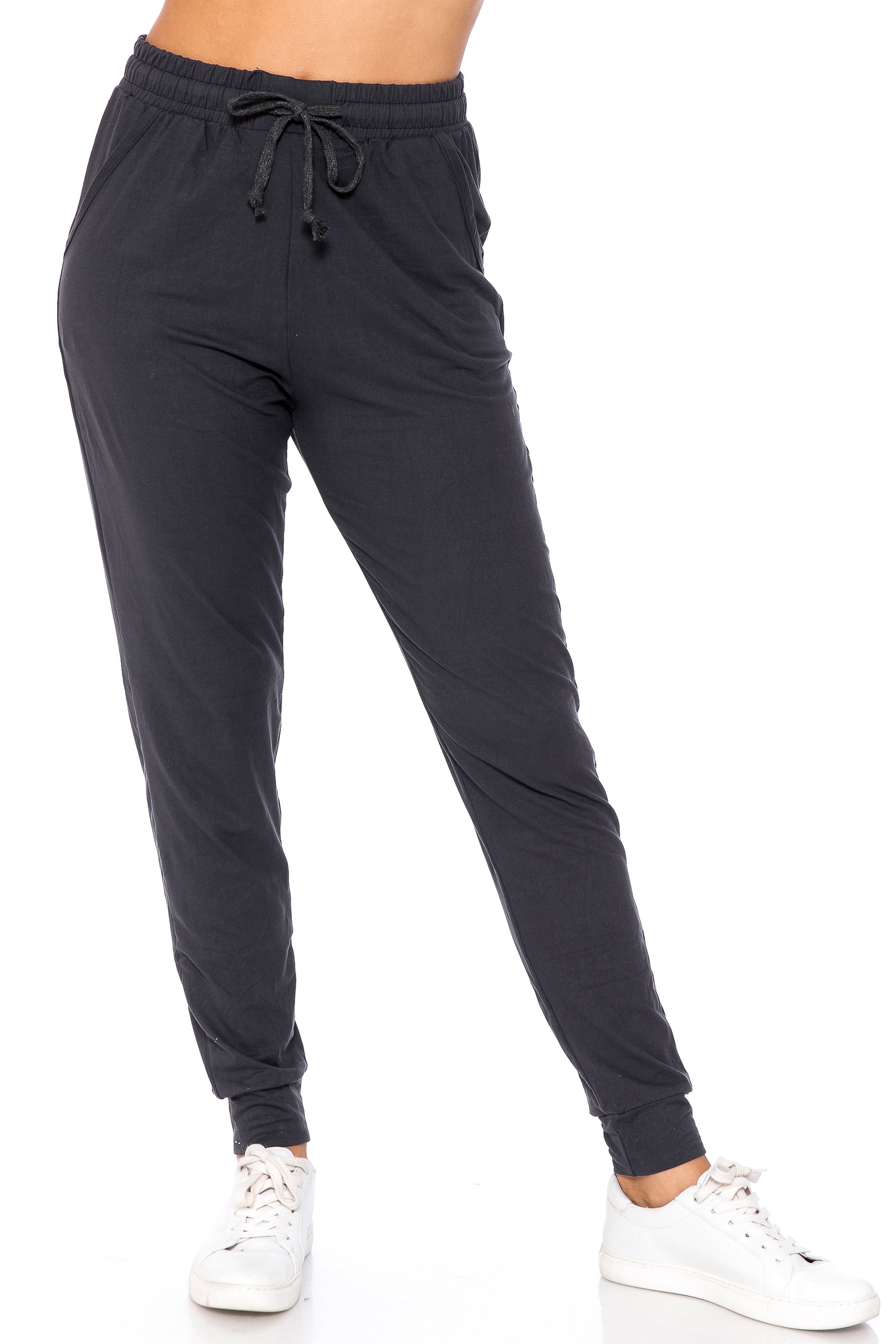 Buttery Smooth Basic Solid Joggers - Plus Size - 1XL 2XL 3XL - New Mix