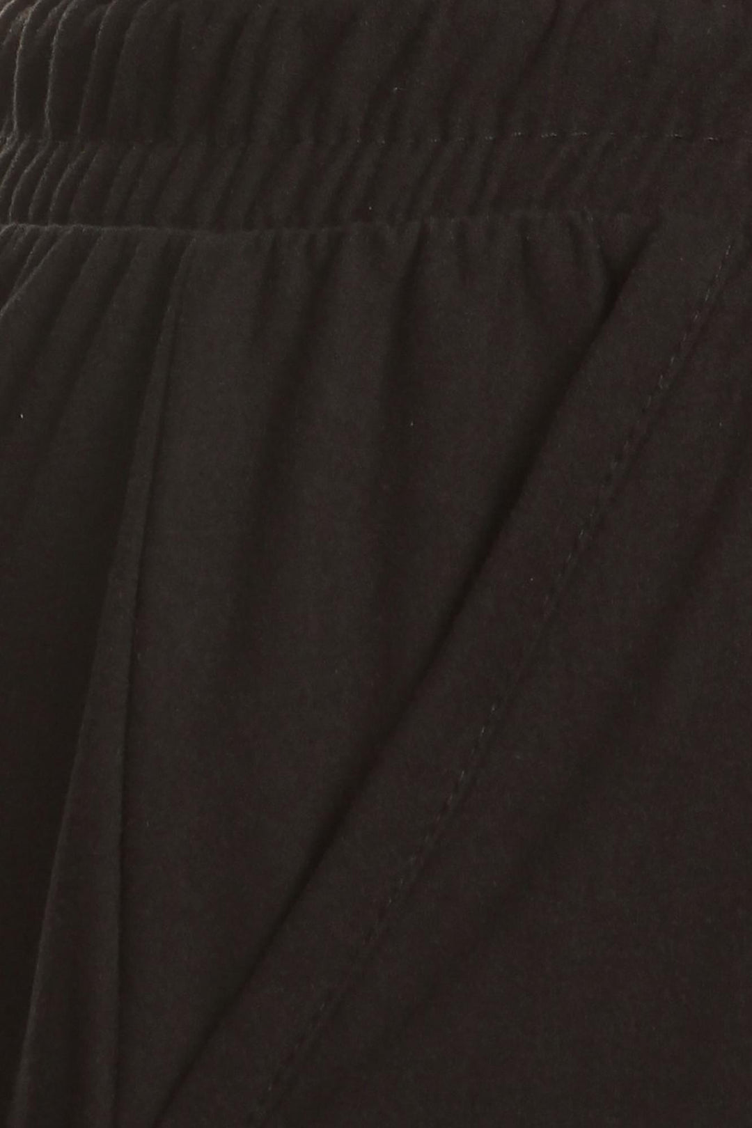 Buttery Smooth Basic Black Solid Joggers - Plus Size - 1XL 2XL 3XL - EEVEE