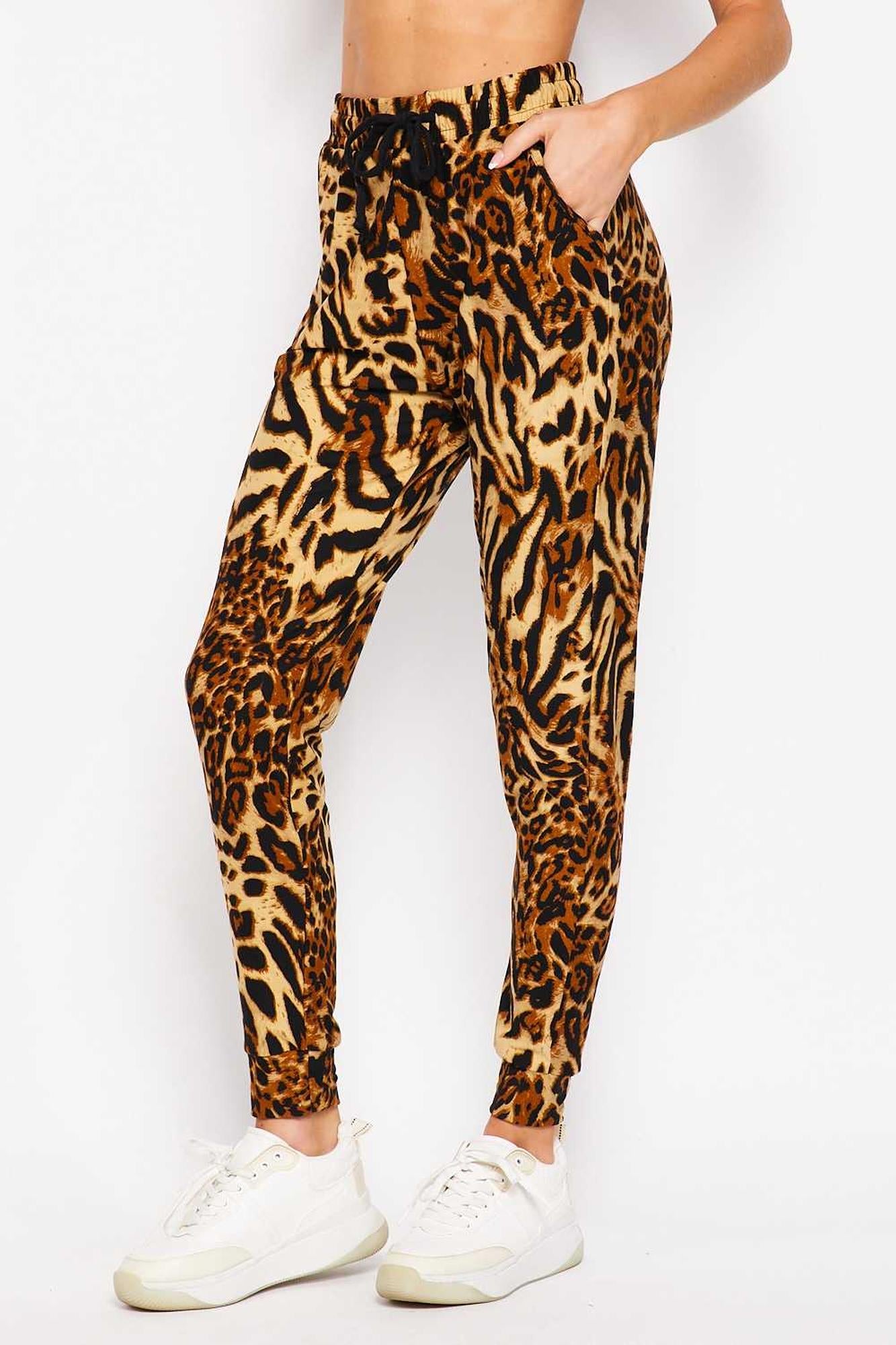 Buttery Smooth Predator Leopard Joggers - Plus Size - 1XL 2XL 3XL