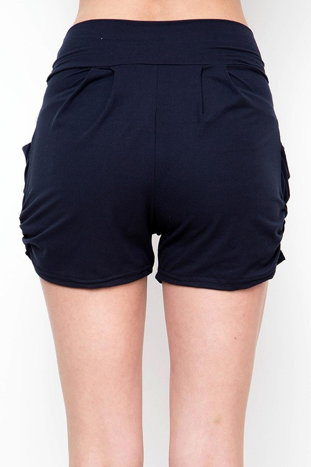 Buttery Smooth Basic Solid Harem Shorts - Plus Size - 1XL 2XL 3XL